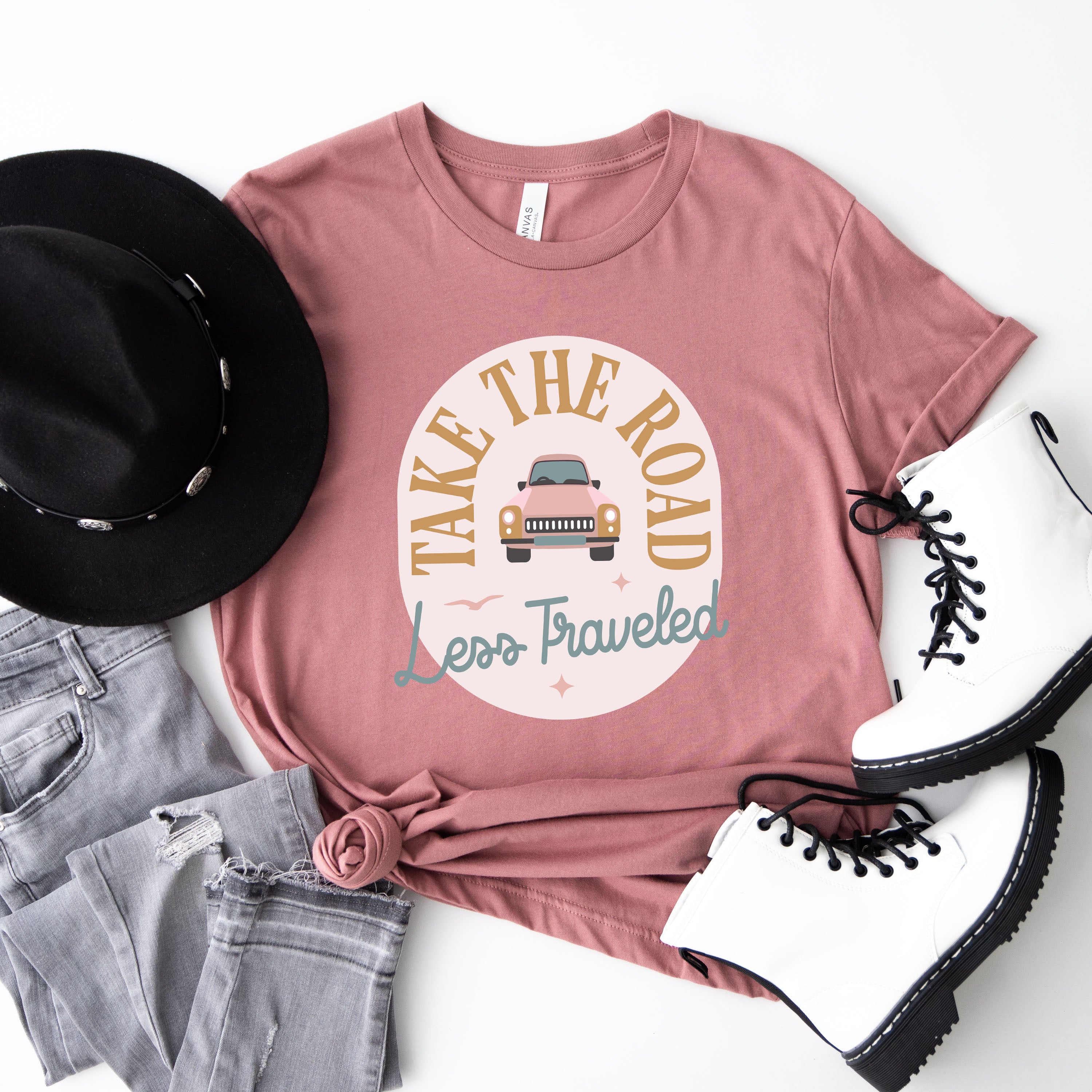 Road Less Traveled Car | Short Sleeve Graphic Tee