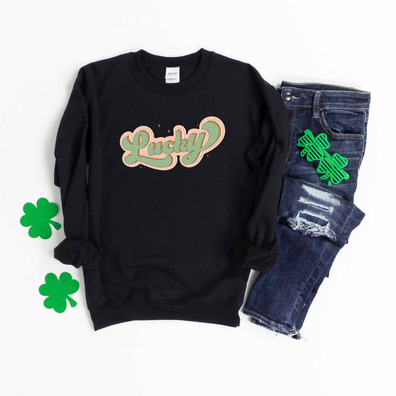 Lucky Retro Stars | Sweatshirt