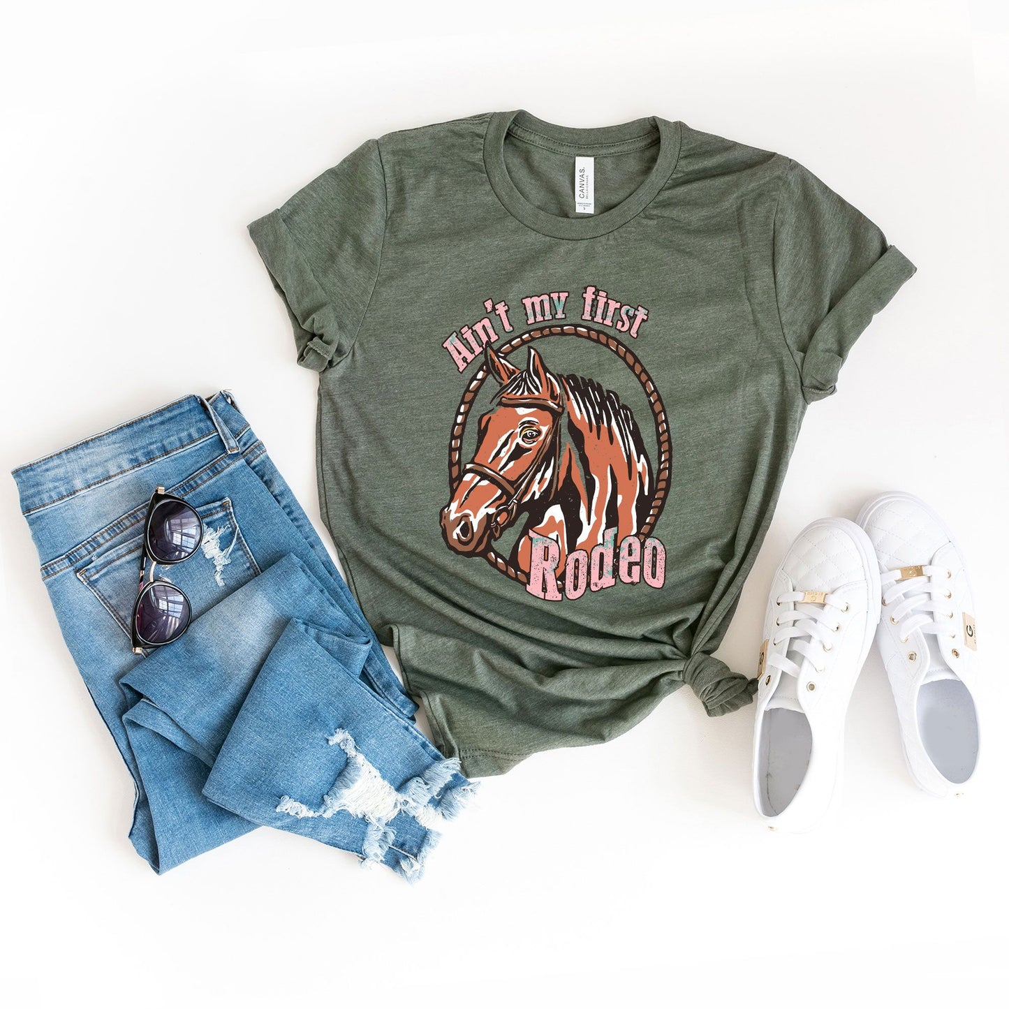 Ain't My First Rodeo Horse | Short Sleeve Graphic Tee