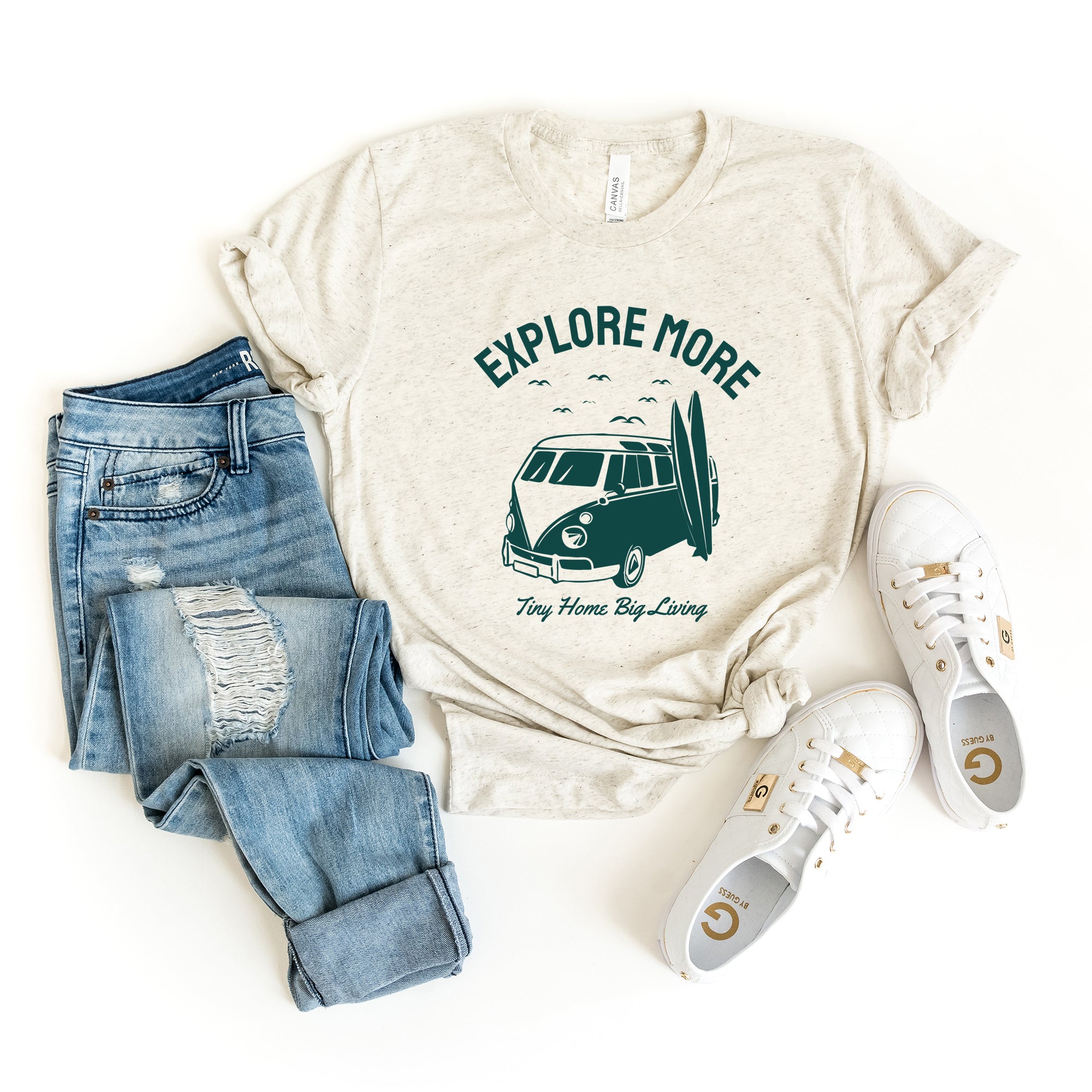 Explore More Surf Board | Short Sleeve Graphic Tee