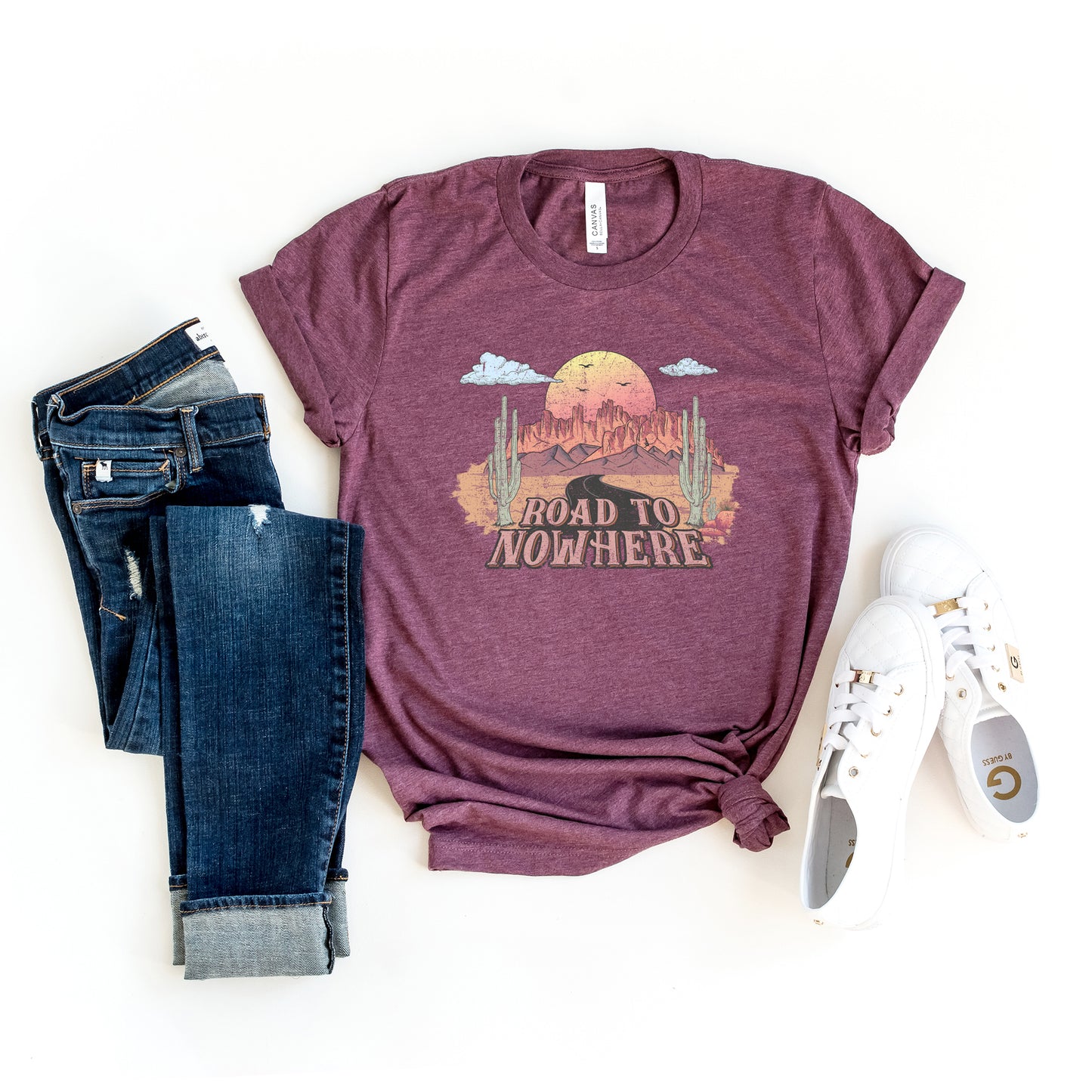 Vintage Road To Nowhere | Short Sleeve Graphic Tee