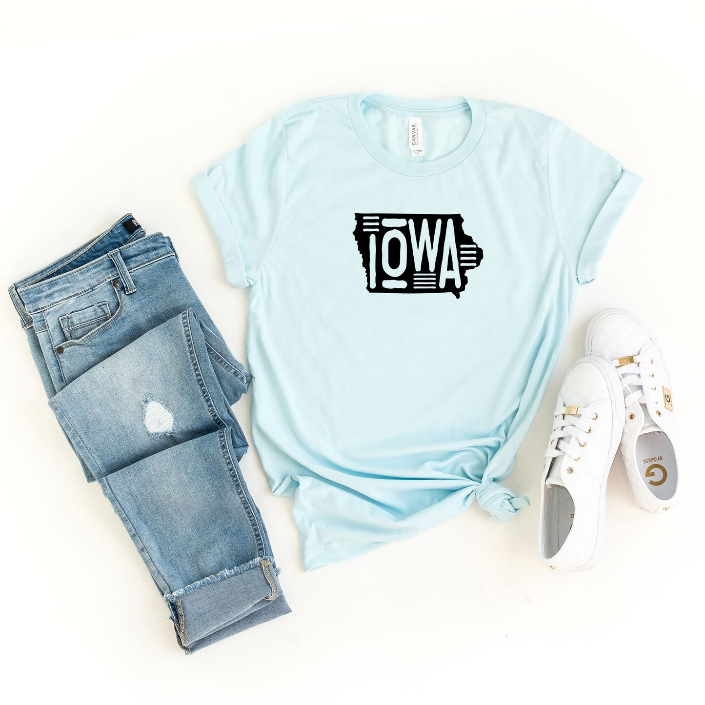 Iowa Typography | Short Sleeve Graphic Tee