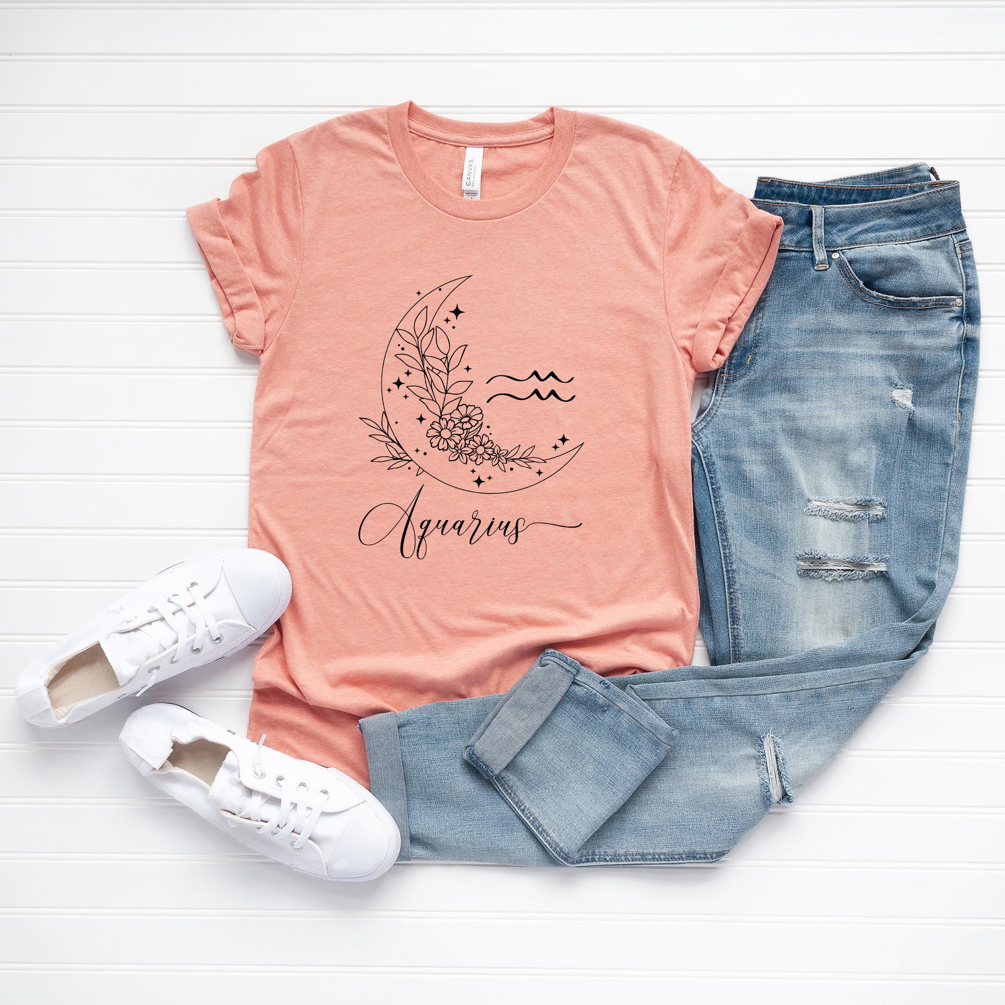 Aquarius Floral | Short Sleeve Graphic Tee