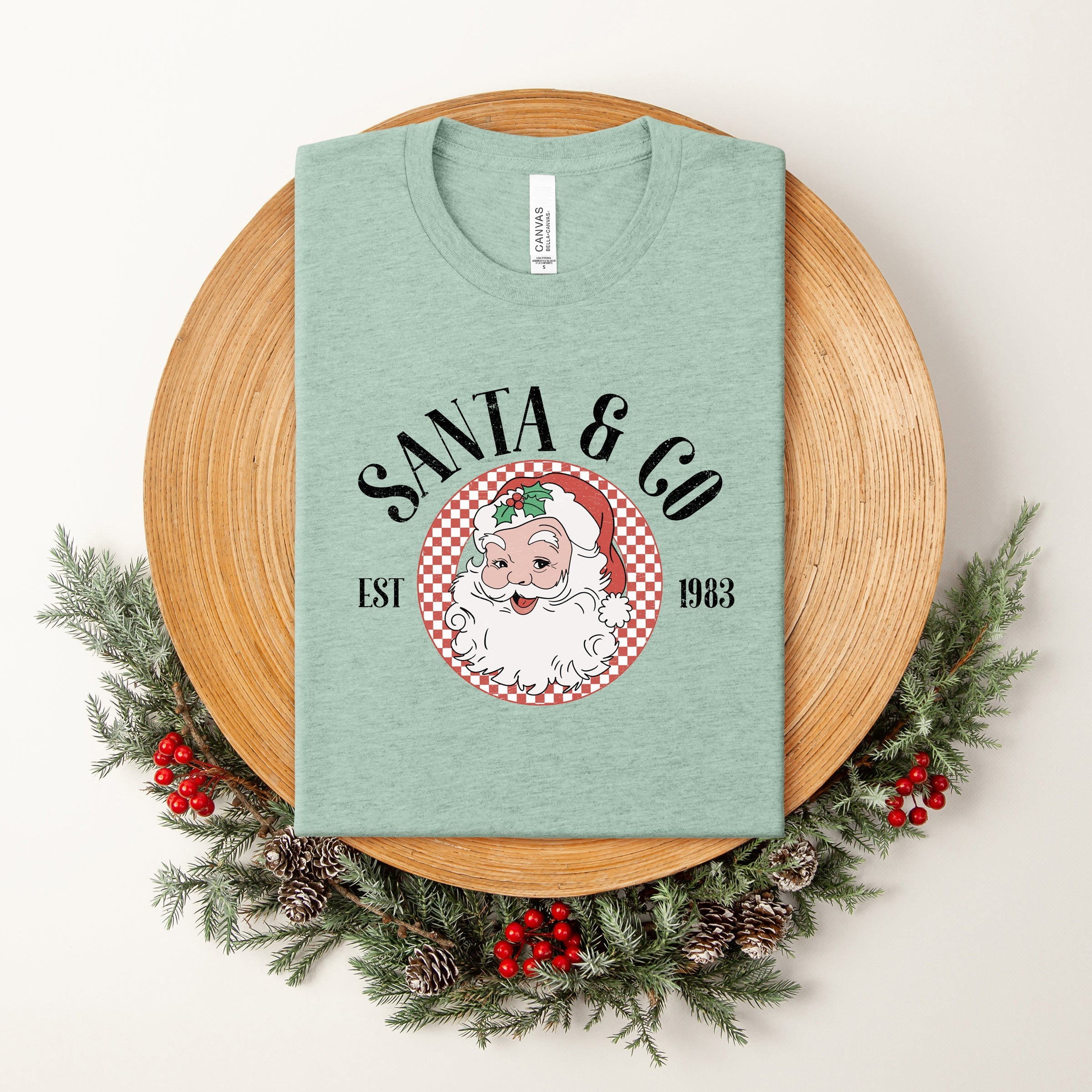 Santa and Co| Short Sleeve Crewneck