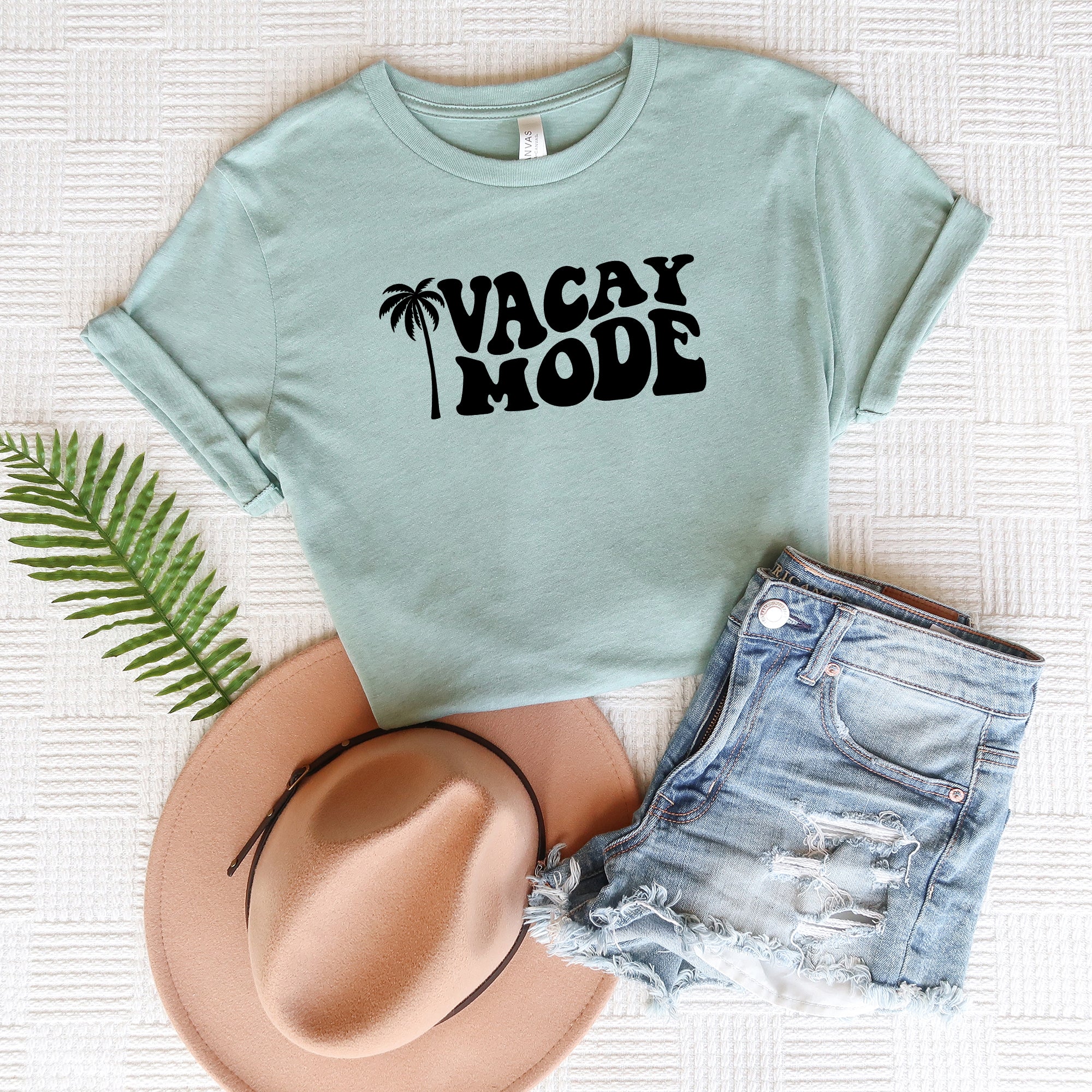 Vacay Mode Palm Tree | Short Sleeve Graphic Tee