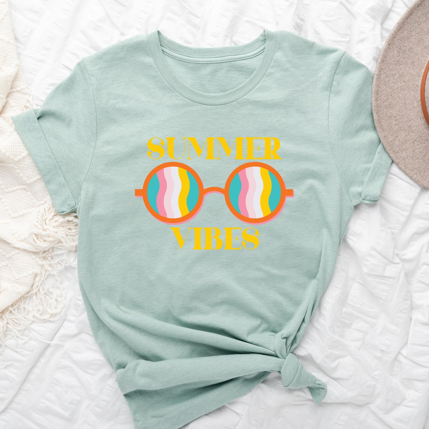 Summer Vibes Sunglasses | Short Sleeve Graphic Tee