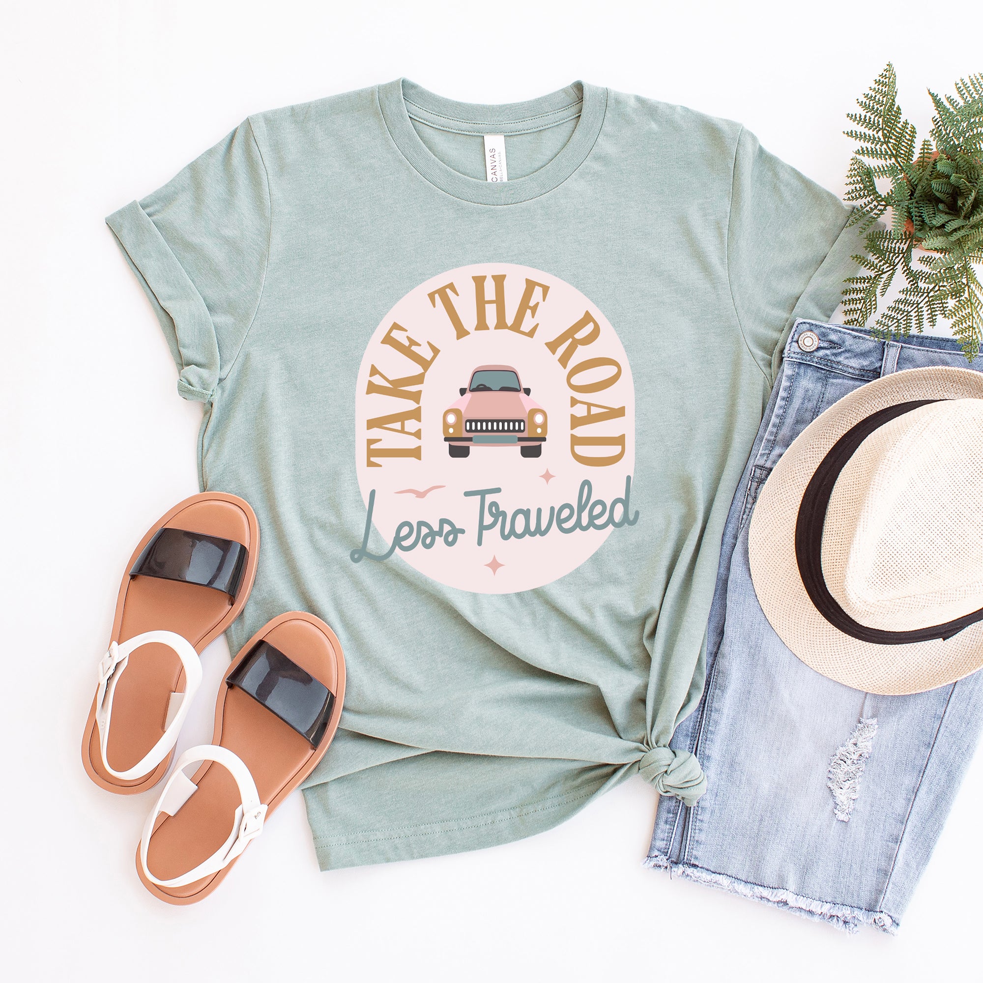 Road Less Traveled Car | Short Sleeve Graphic Tee