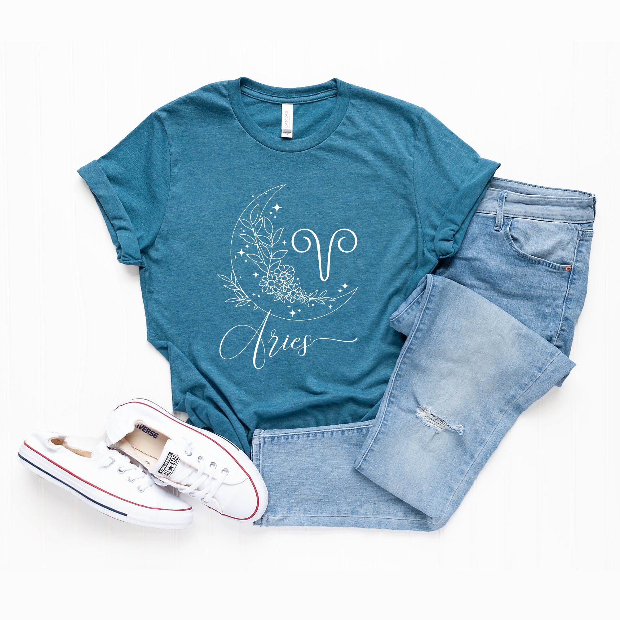 Aries Floral | Short Sleeve Graphic Tee