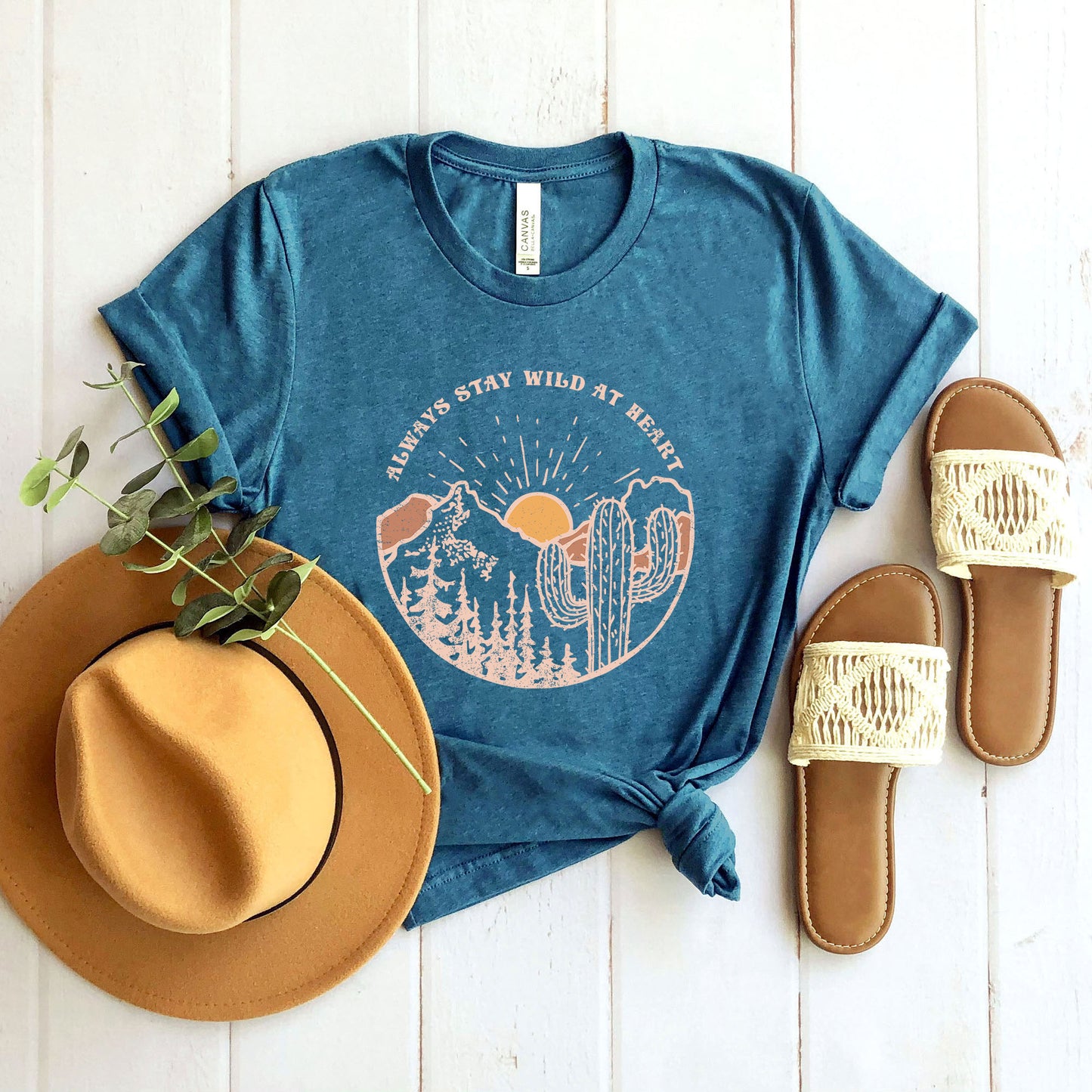 Always Stay Wild At Heart | Short Sleeve Graphic Tee