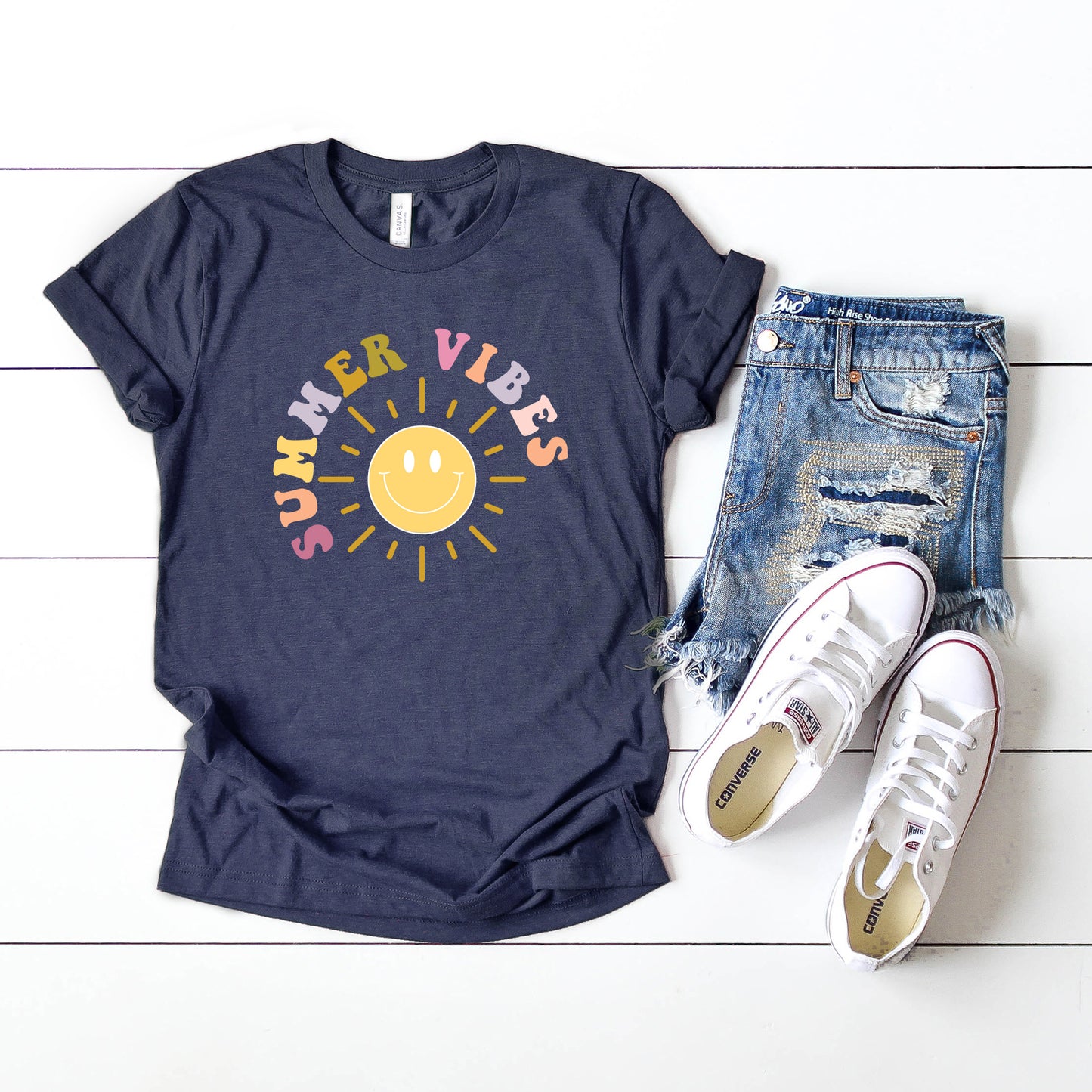 Summer Vibes Sun | Short Sleeve Graphic Tee