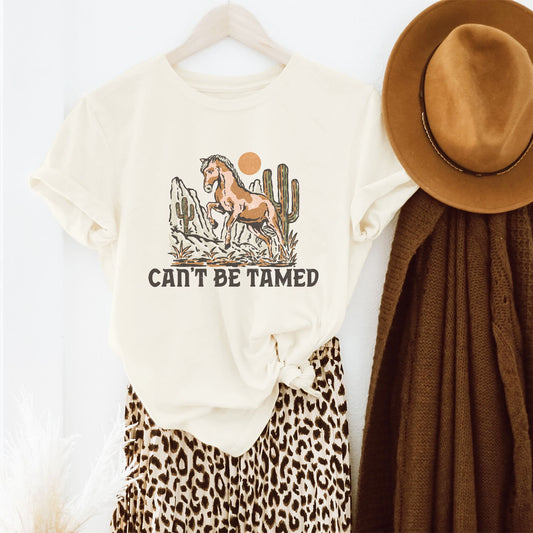 Can't Be Tamed Horse | Short Sleeve Graphic Tee