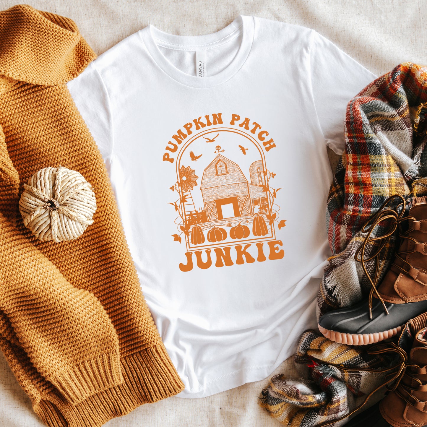 Pumpkin Patch Junkie | Short Sleeve Graphic Tee