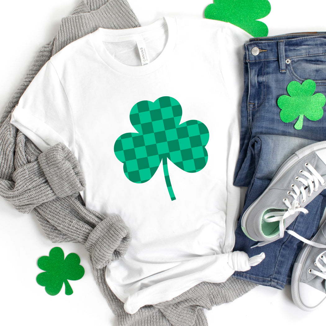 Checker Shamrock | Short Sleeve Graphic Tee