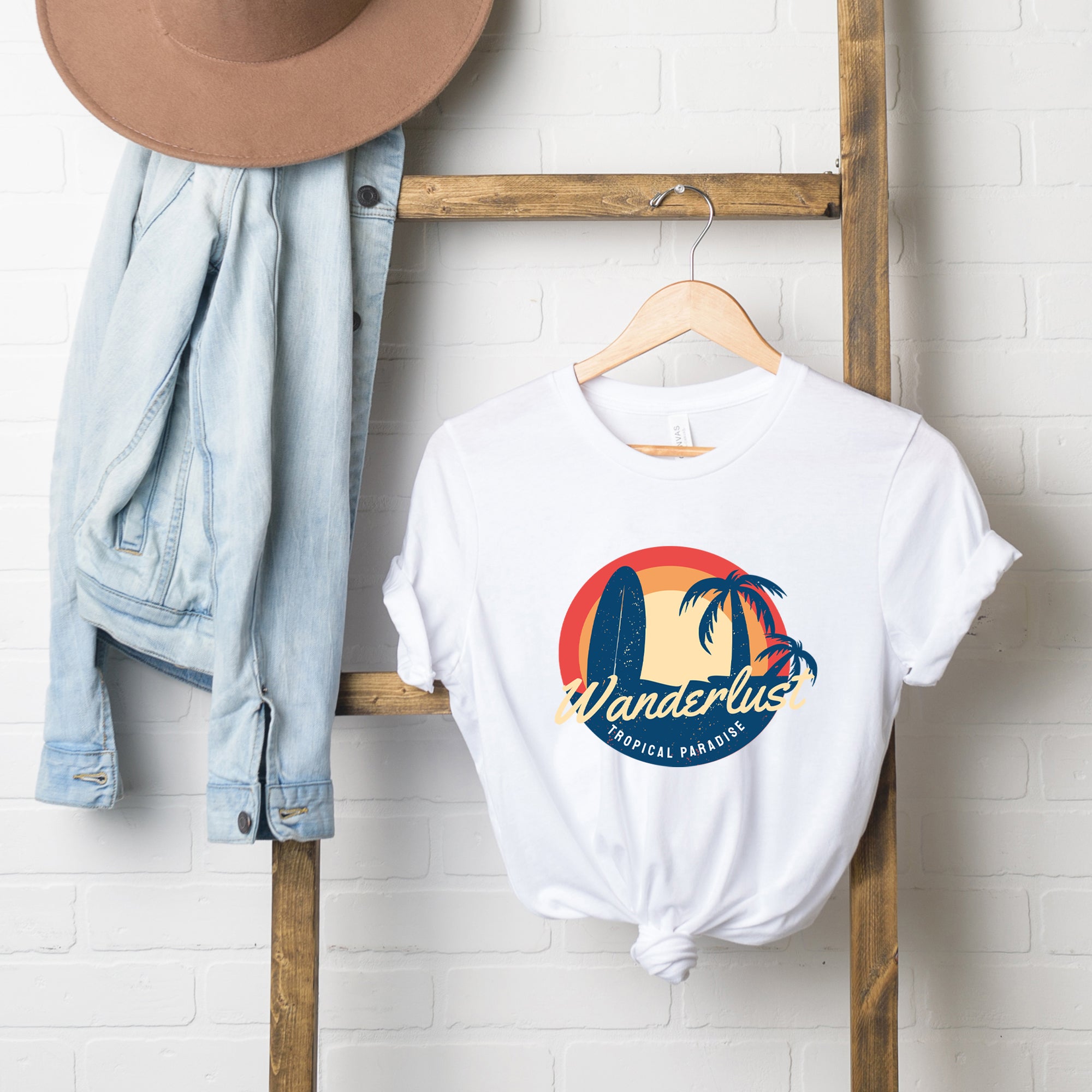 Wanderlust Tropical Paradise | Short Sleeve Graphic Tee