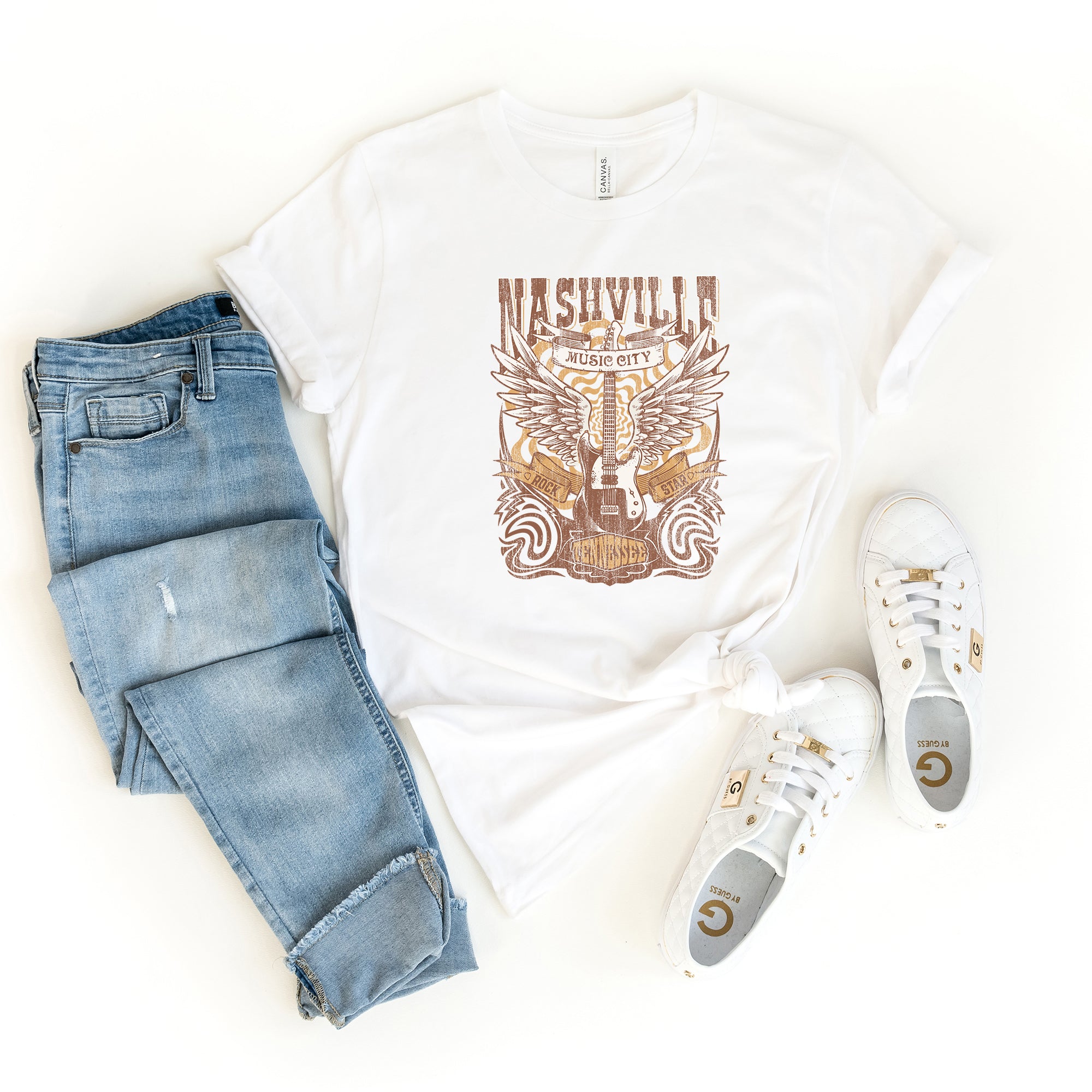 Nashville Guitar Wings | Short Sleeve Graphic Tee