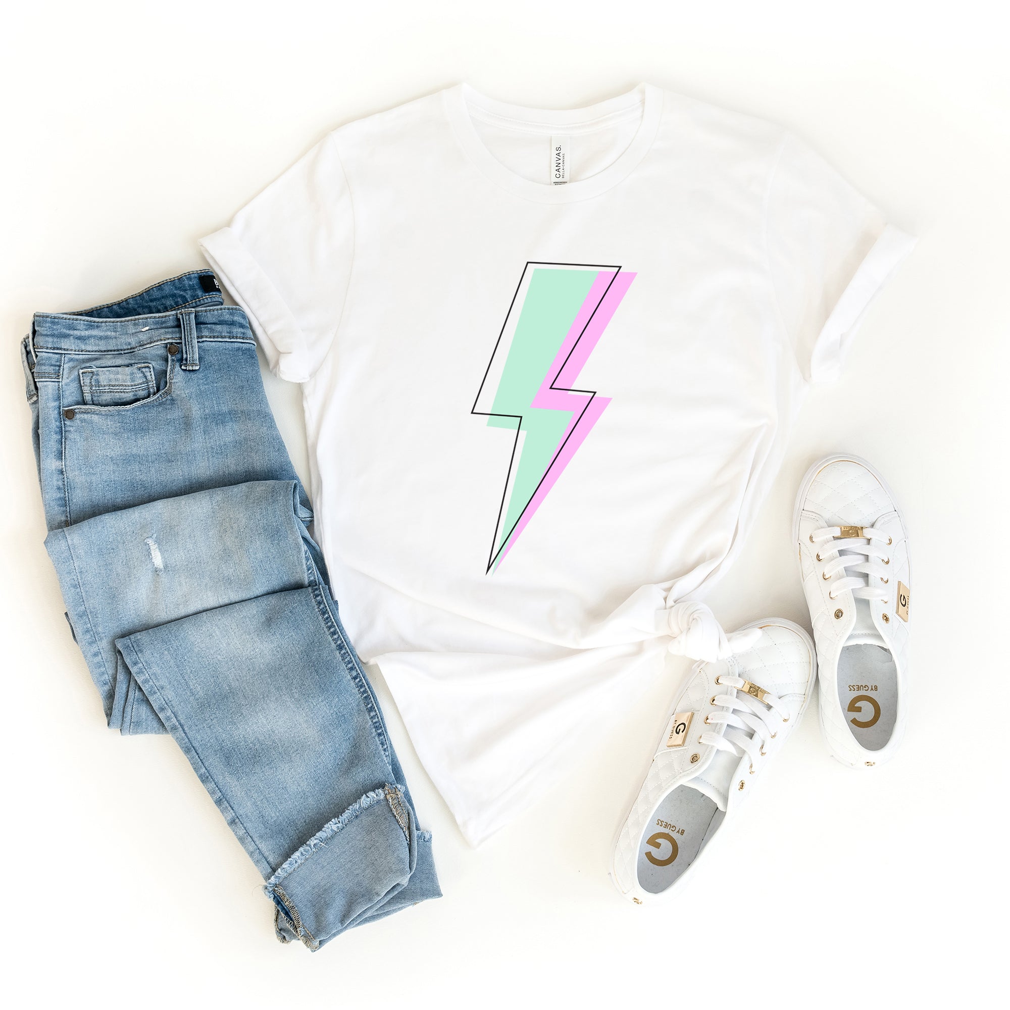 Layered Lightning Bolt | Short Sleeve Graphic Tee