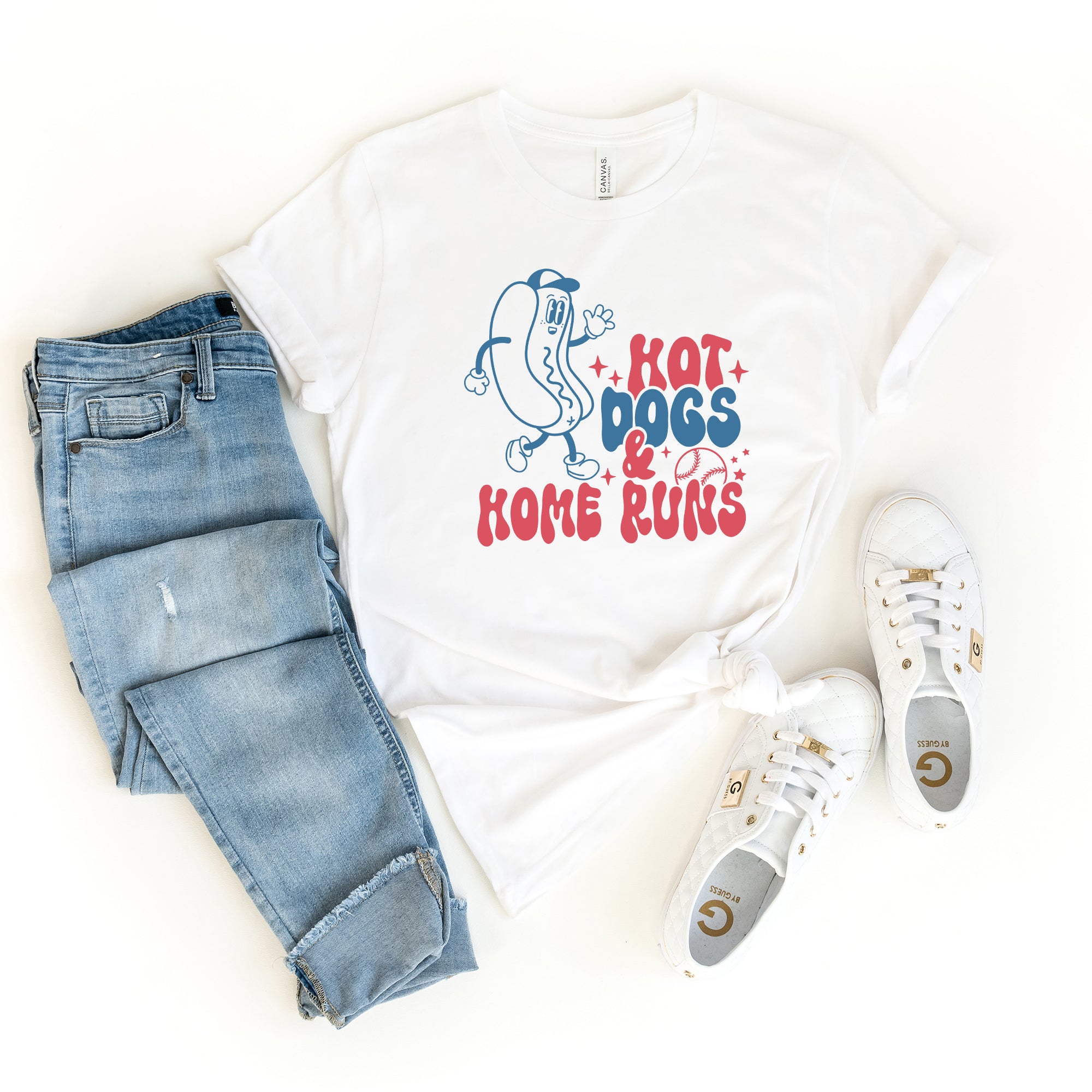 Hot Dogs and Home Runs | Short Sleeve Graphic Tee