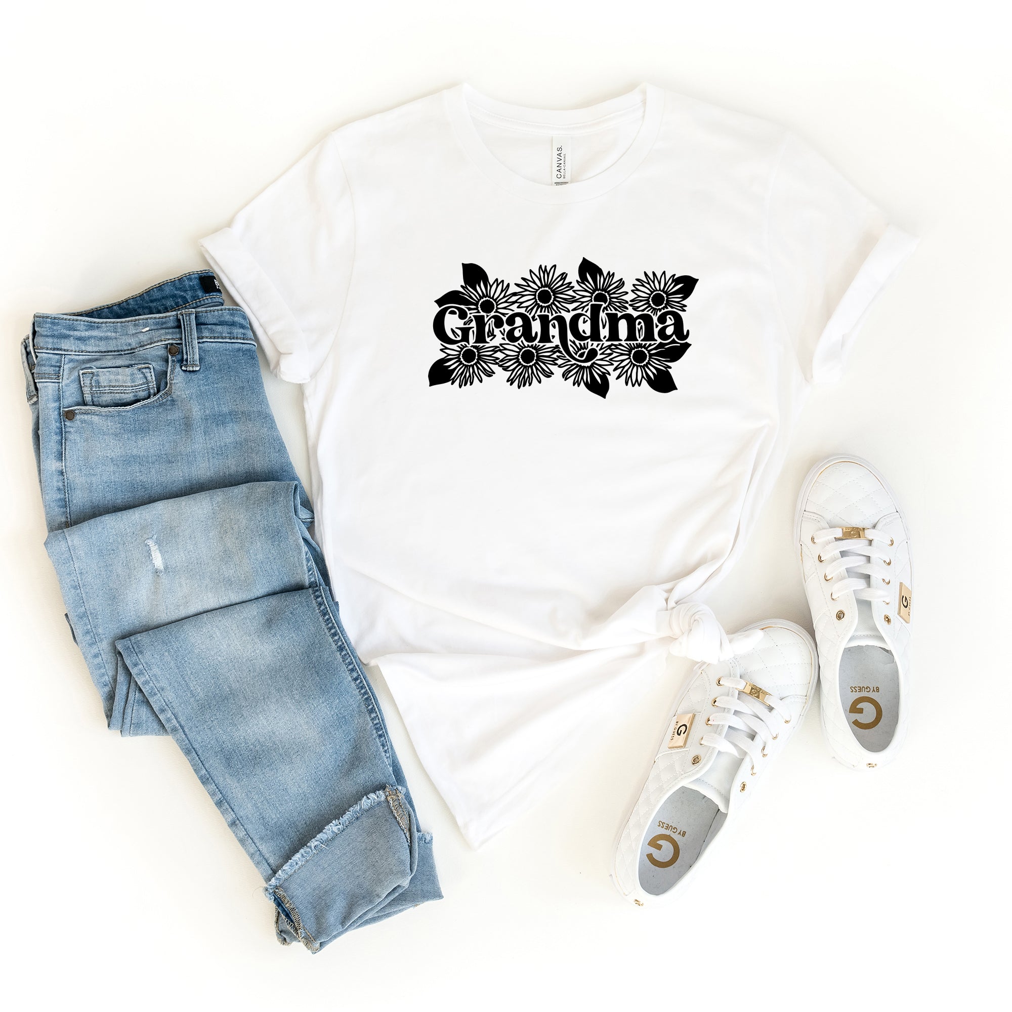 Grandma Sunflower | Short Sleeve Graphic Tee