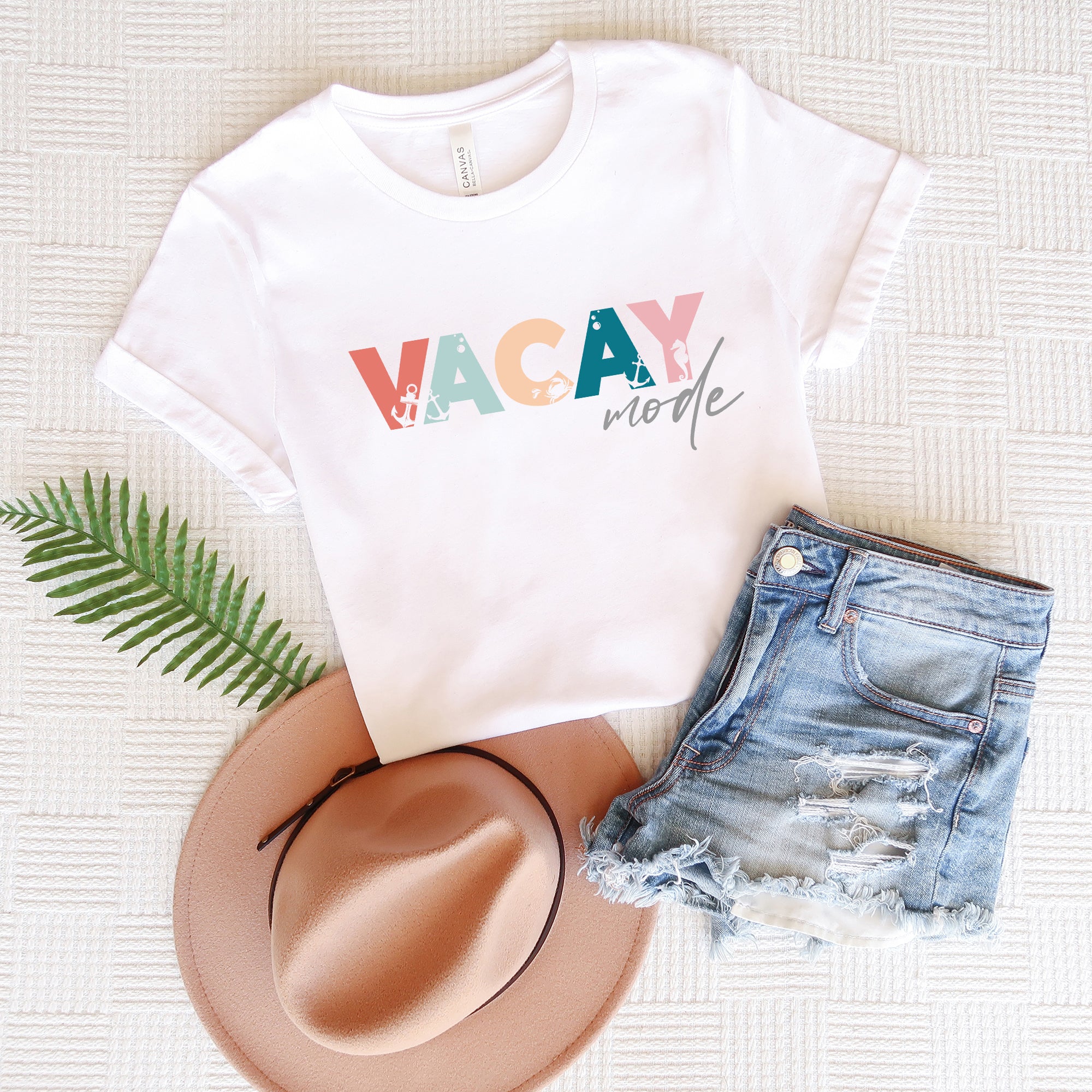 Vacay Mode Colorful | Short Sleeve Graphic Tee