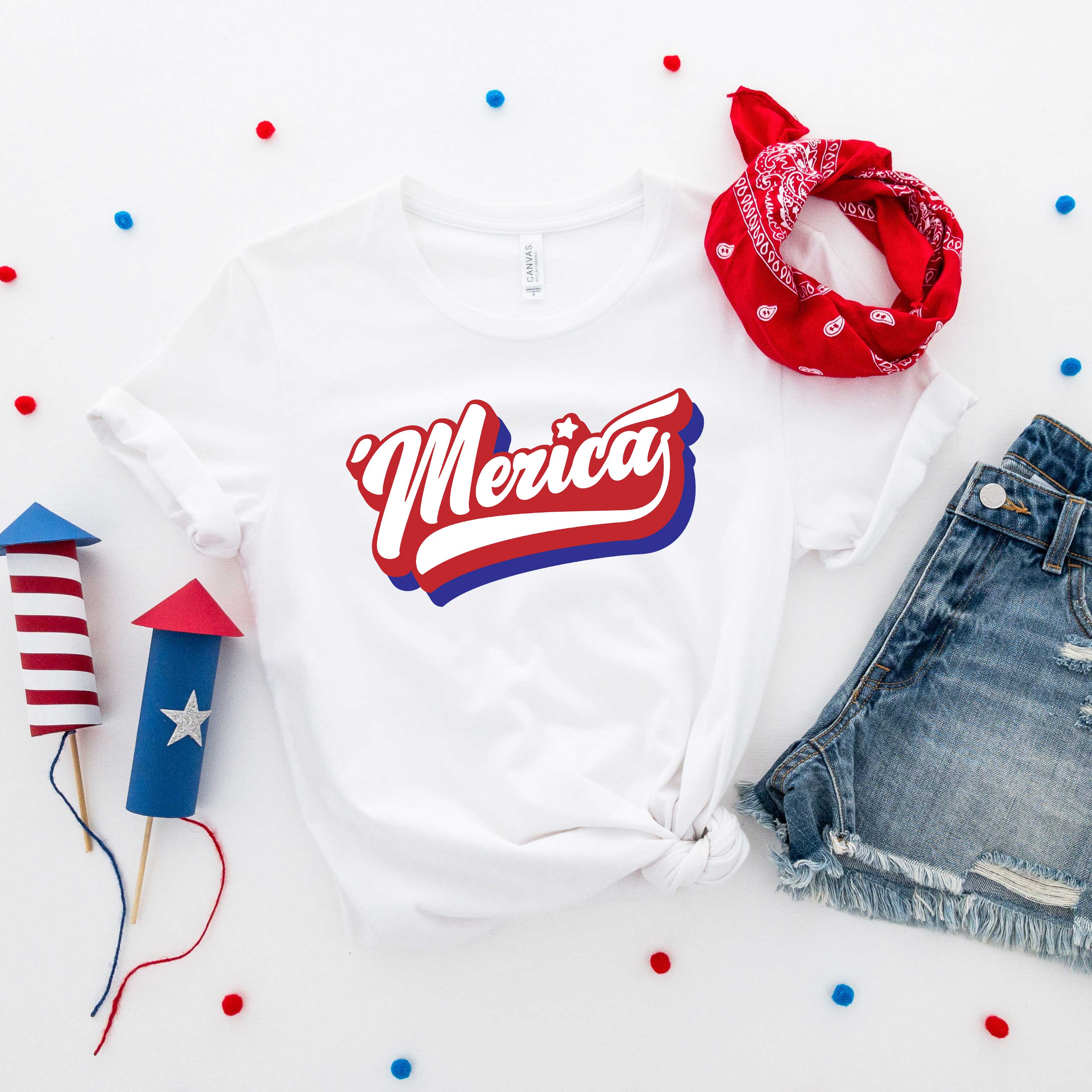 'Merica Retro | Short Sleeve Graphic Tee