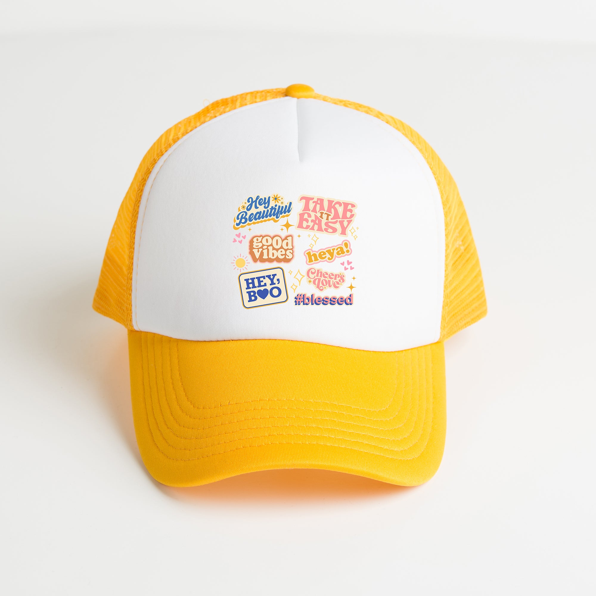 Postive Vibes Collage | Foam Trucker Hat
