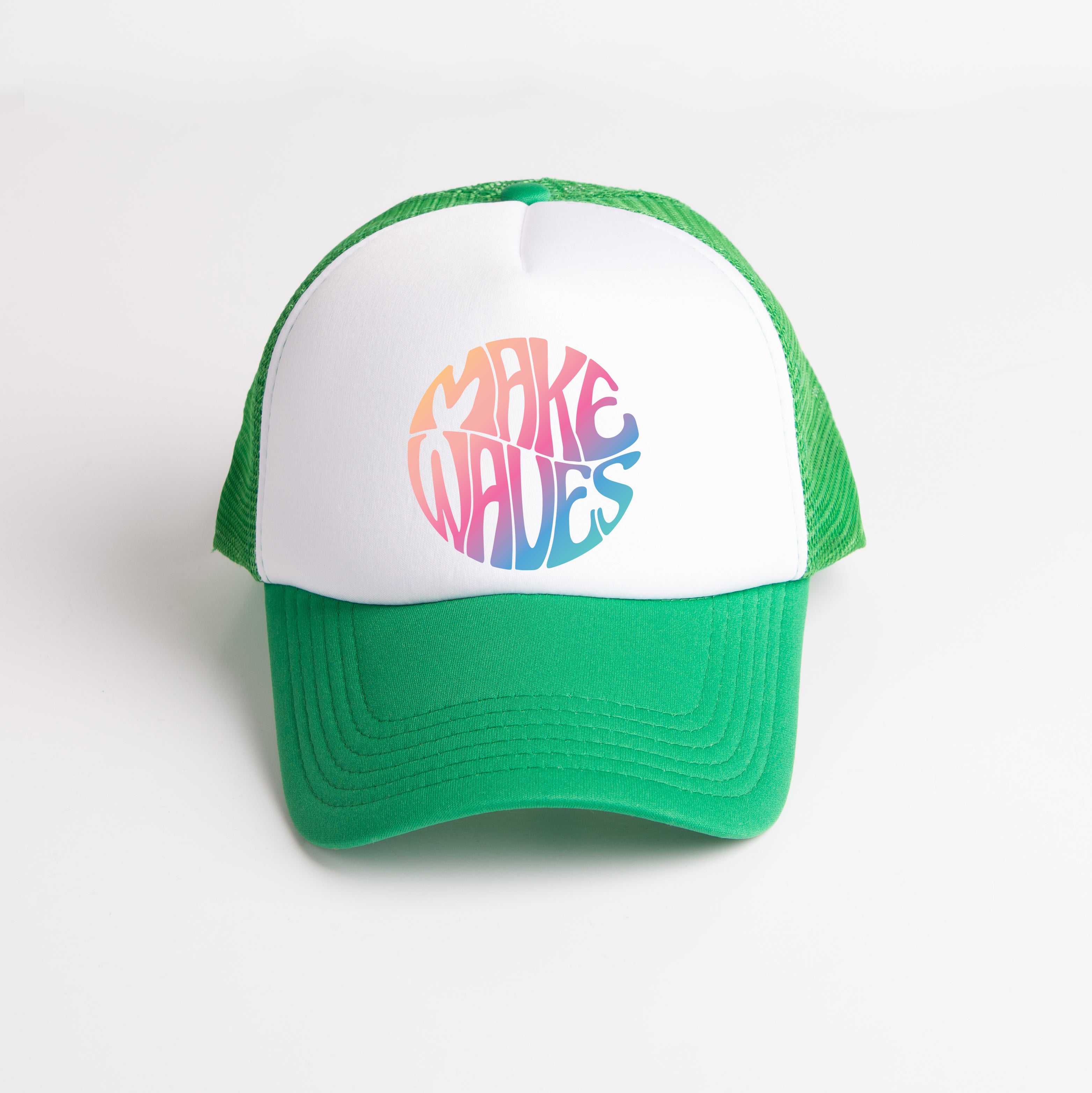 Make Waves Circle Colorful | Foam Trucker Hat