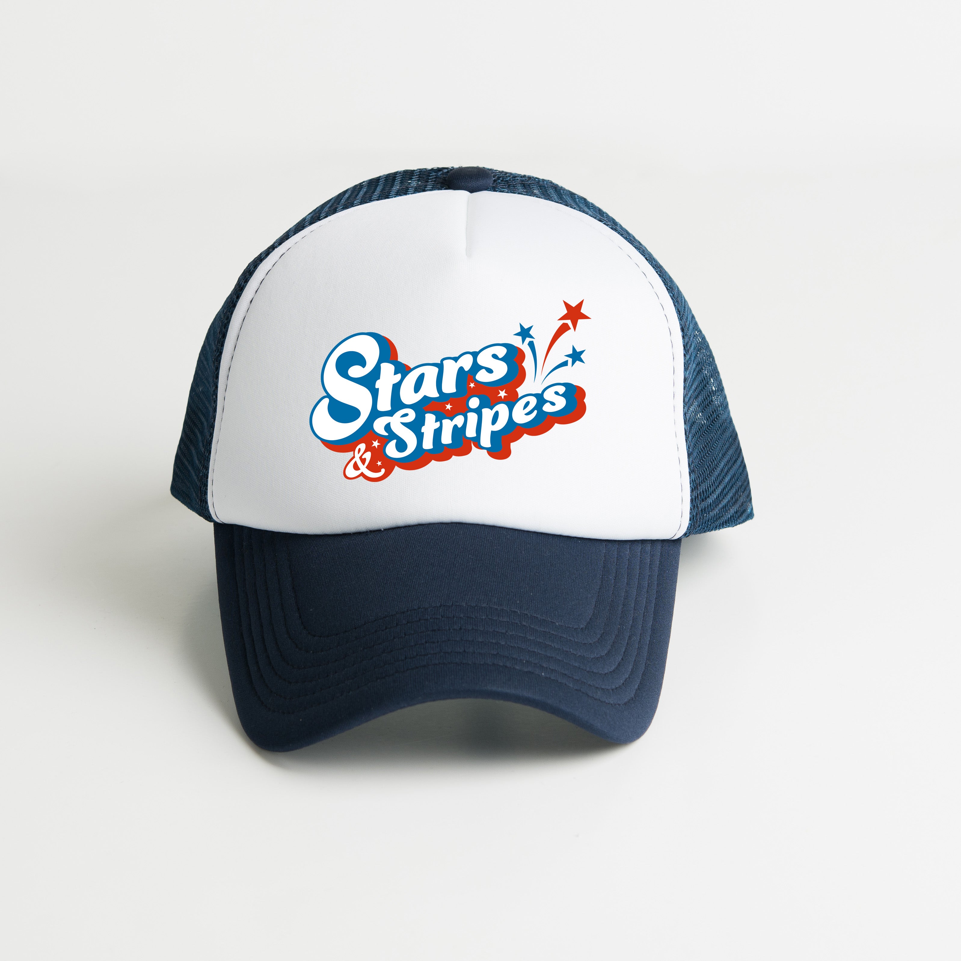 Stars And Stripes Firework | Foam Trucker Hat