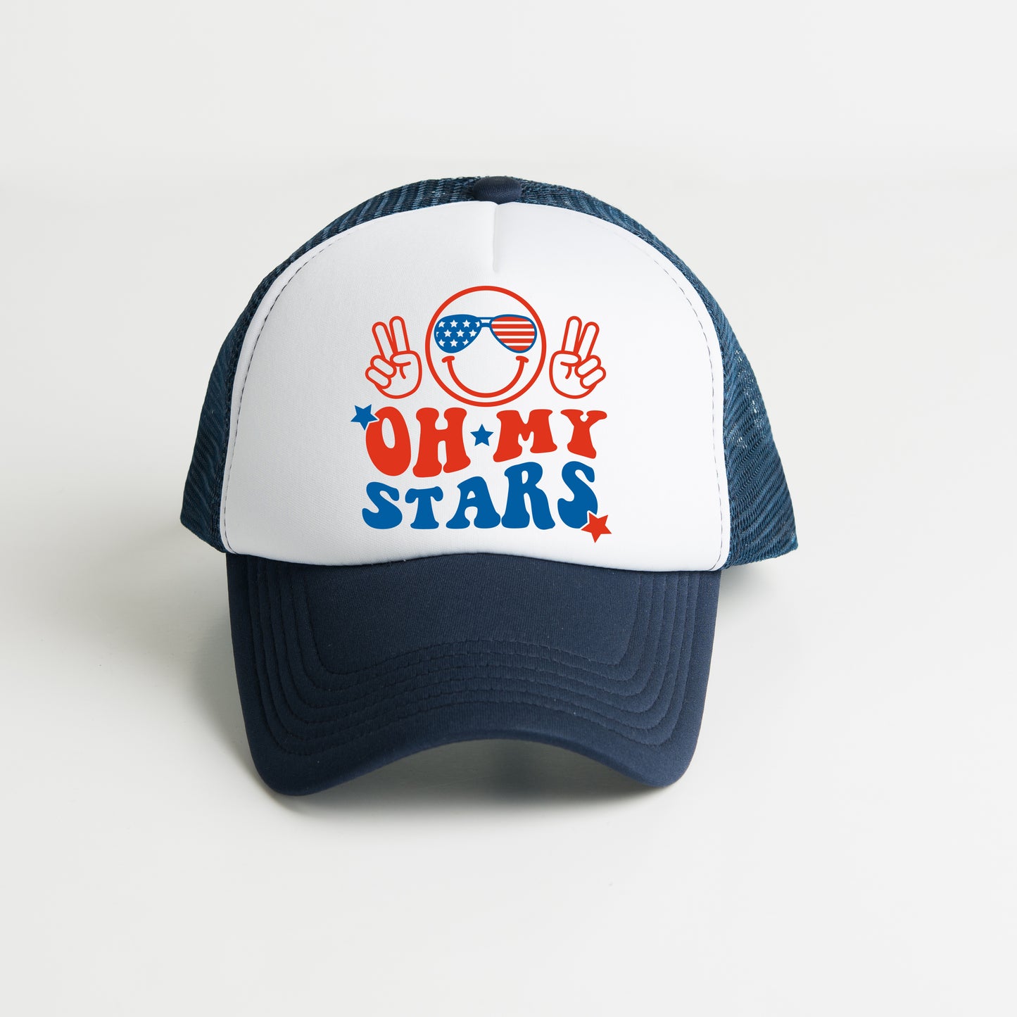 Oh My Stars Smiley Face | Foam Trucker Hat