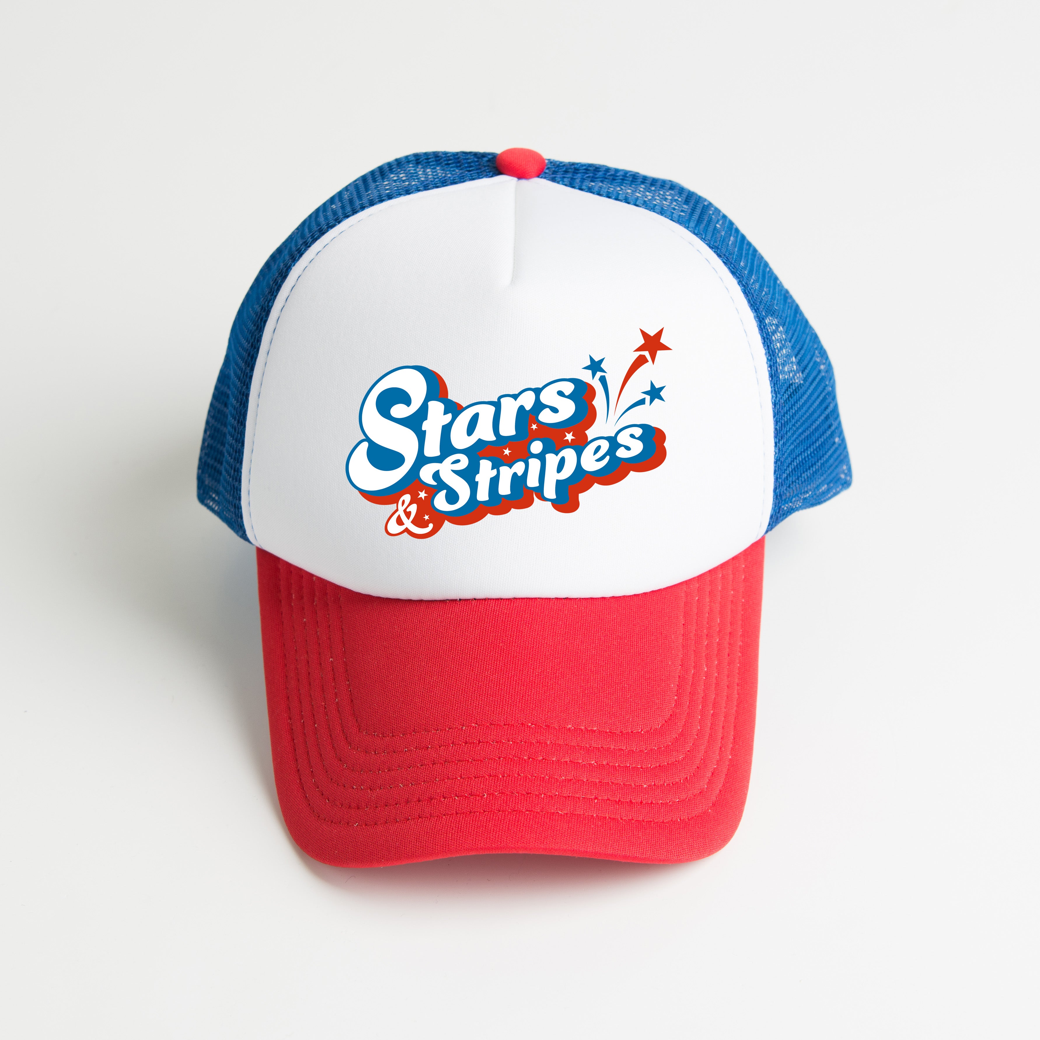 Stars And Stripes Firework | Foam Trucker Hat