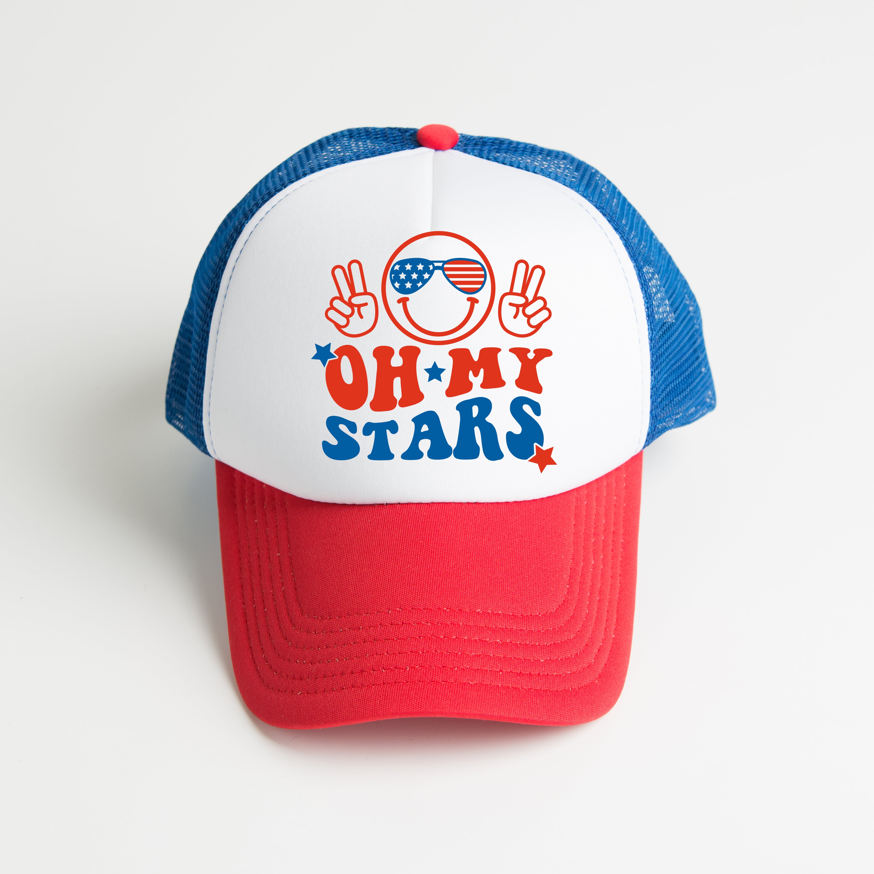 Oh My Stars Smiley Face | Foam Trucker Hat