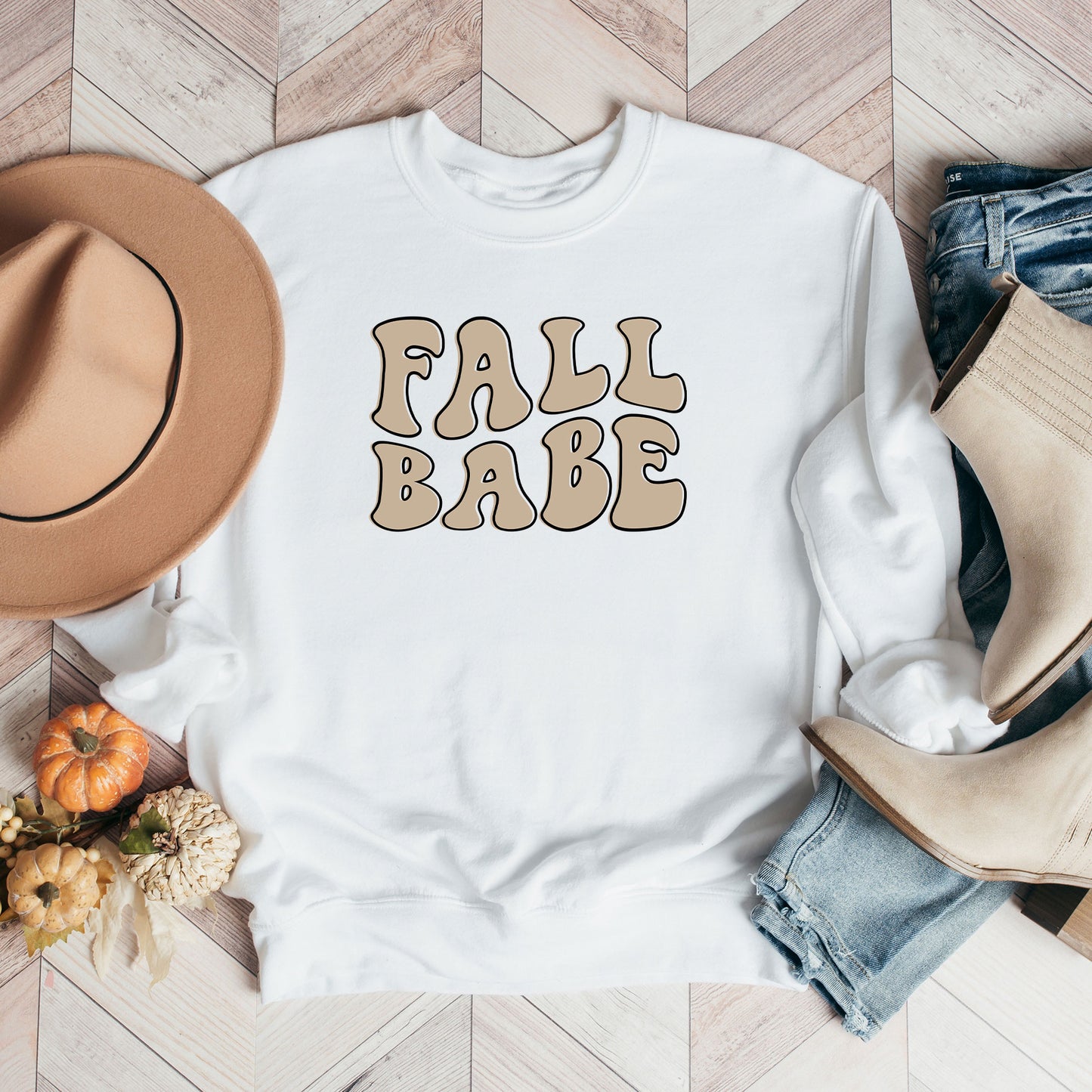 Retro Fall Babe Wavy | Sweatshirt