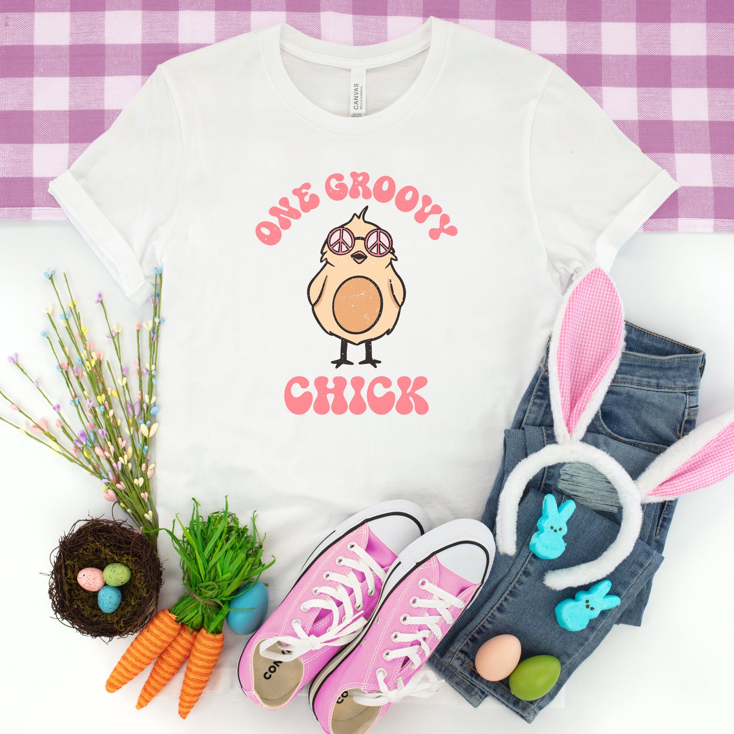 One Groovy Chick | Youth Short Sleeve Graphic Tee