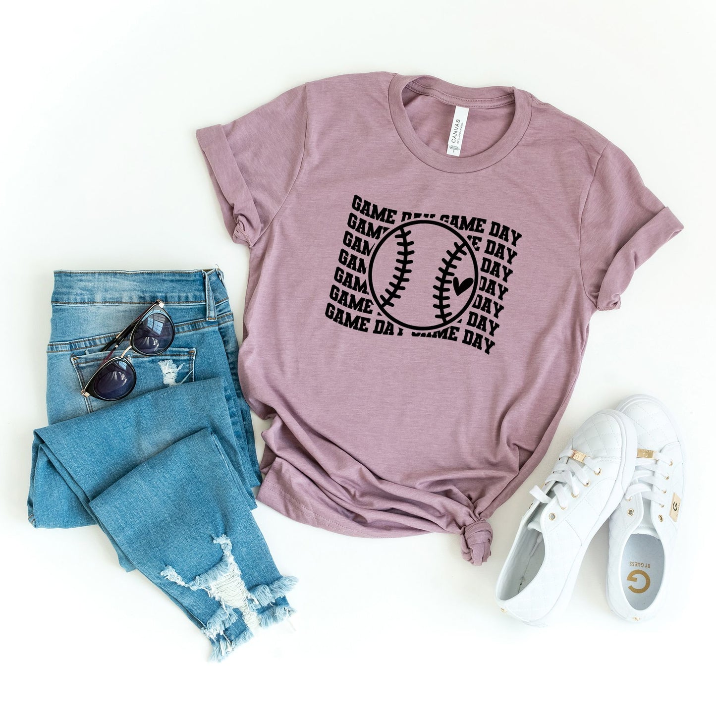 Baseball Game Day Stacked | Short Sleeve Graphic Tee
