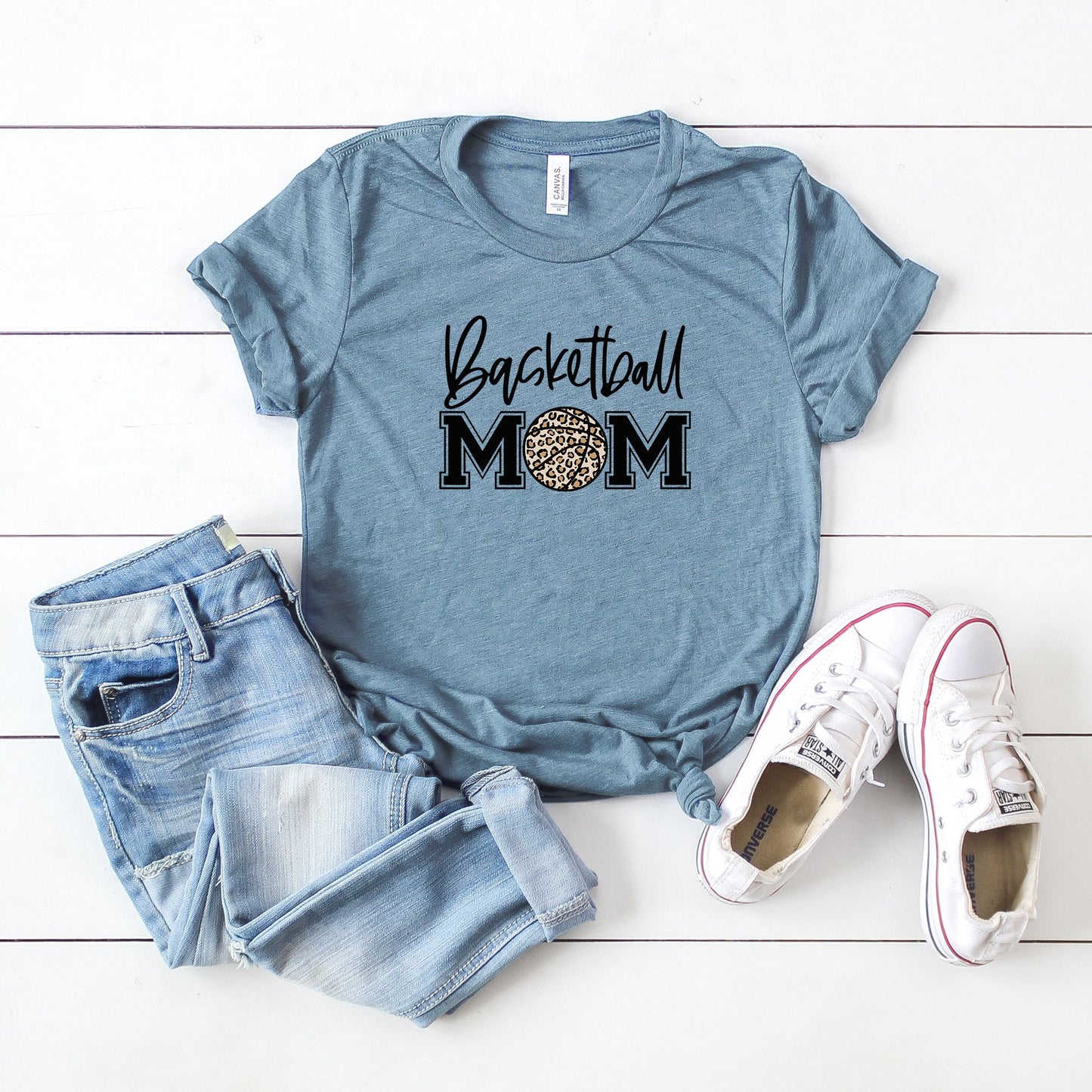 Basketball Mom Colorful | Short Sleeve Graphic Tee