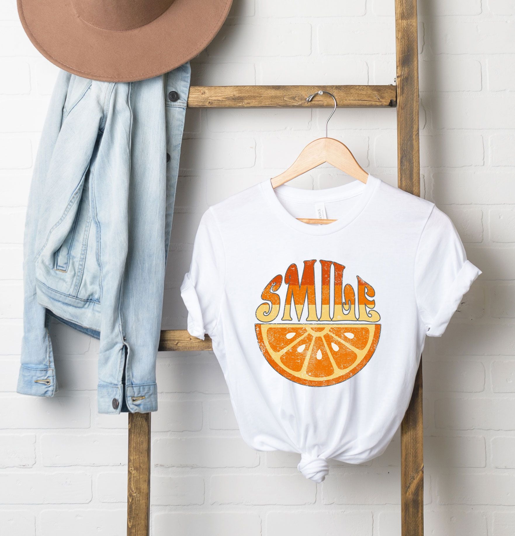 Smile Orange | Short Sleeve Graphic Tee