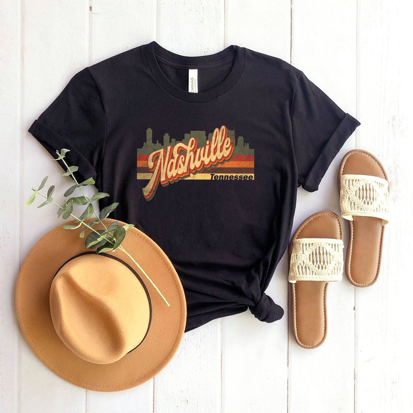 Nashville Stripes | Short Sleeve Graphic Tee