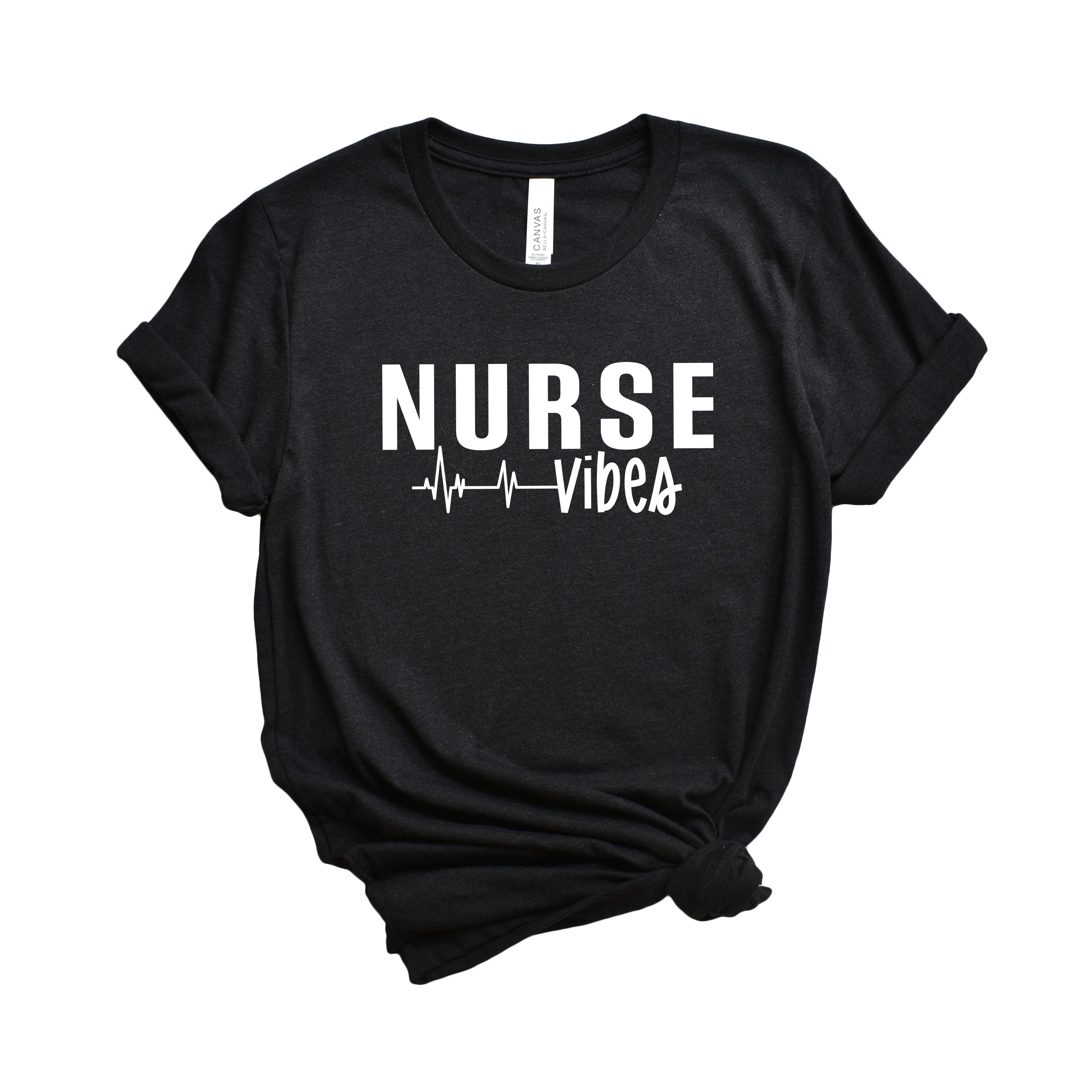 Nurse Vibes Heartbeat | Short Sleeve Graphic Tee