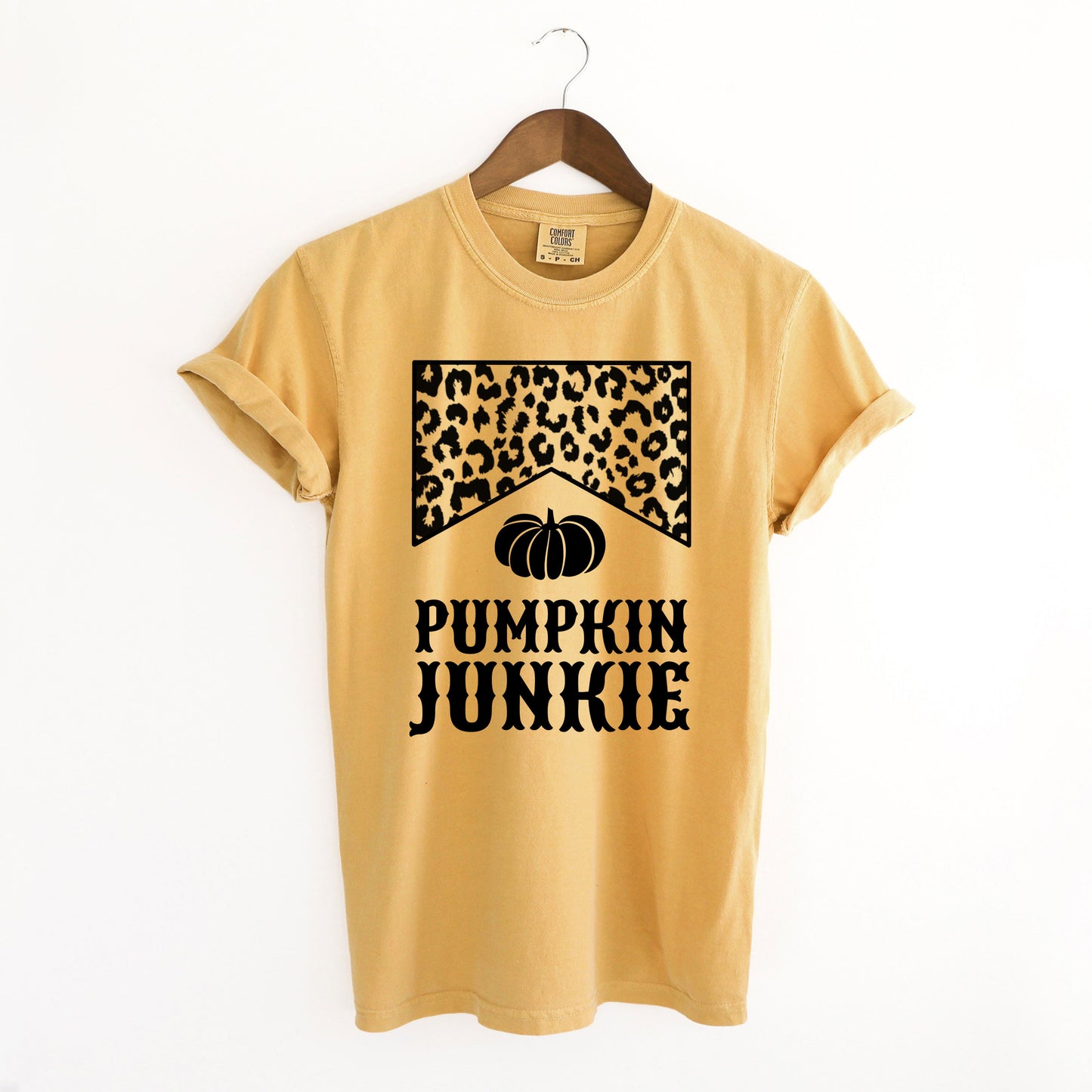 Leopard Pumpkin Junkie | Garment Dyed Tee