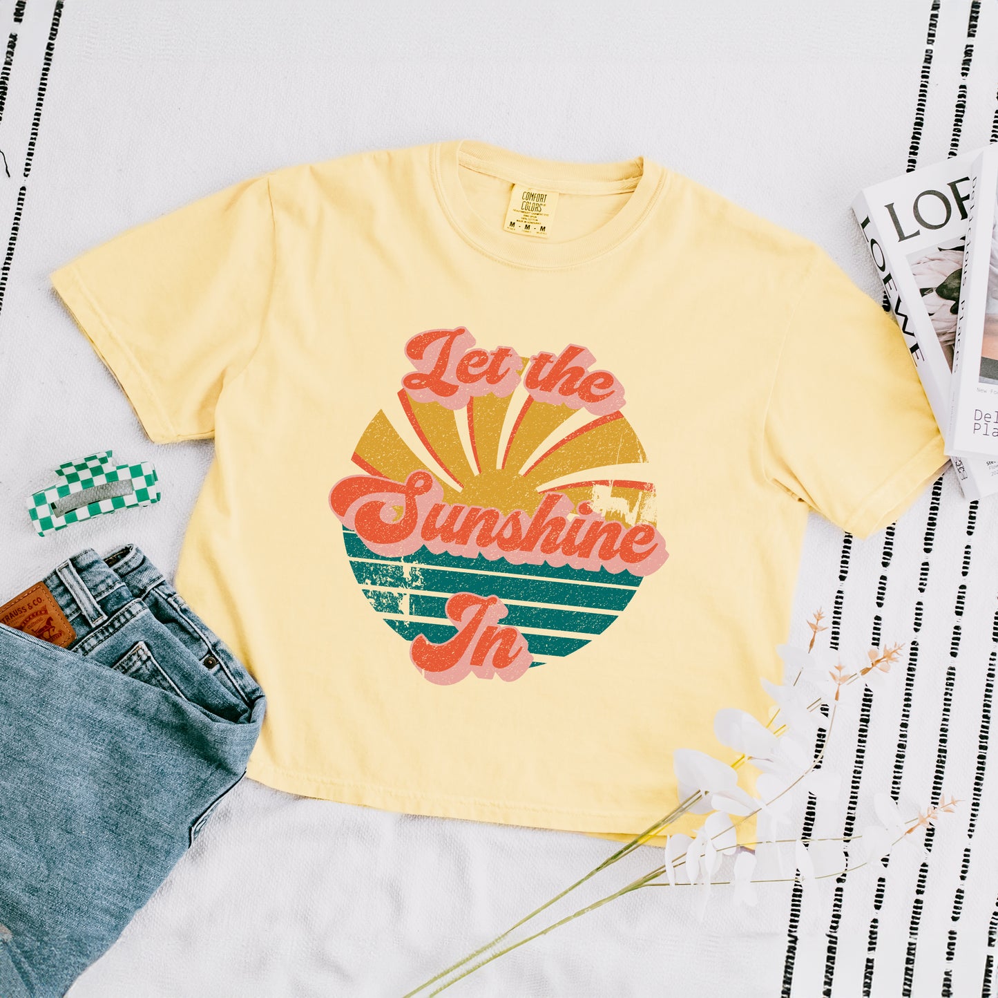 Let The Sunshine In | Relaxed Fit Cropped Tee