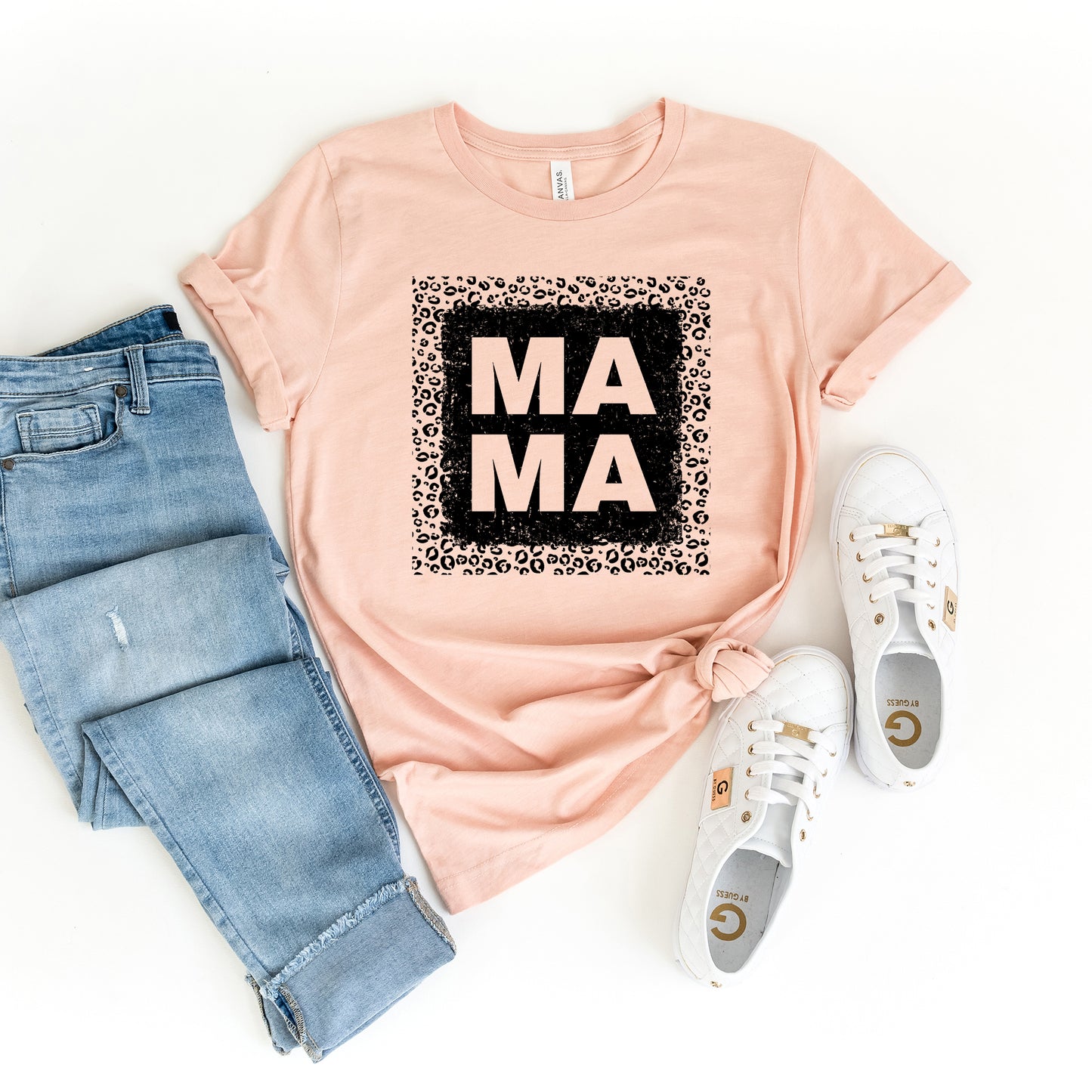 Leopard Mama Square | Short Sleeve Graphic Tee