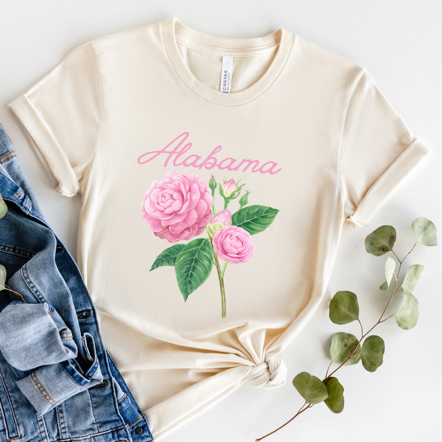 Alabama Flower Colorful | Short Sleeve Graphic Tee