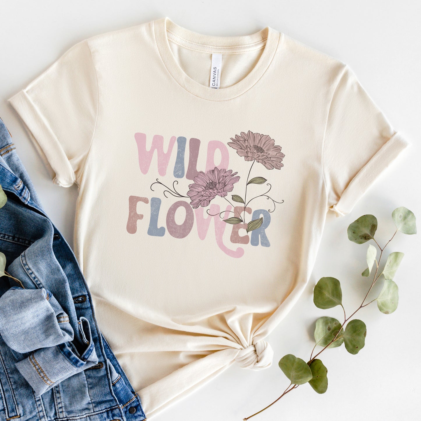 Wild Flower Colorful | Short Sleeve Graphic Tee
