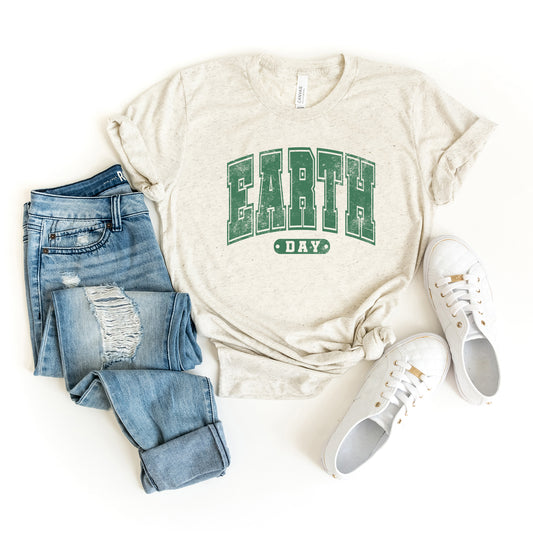 Earth Day Varsity | Short Sleeve Graphic Tee
