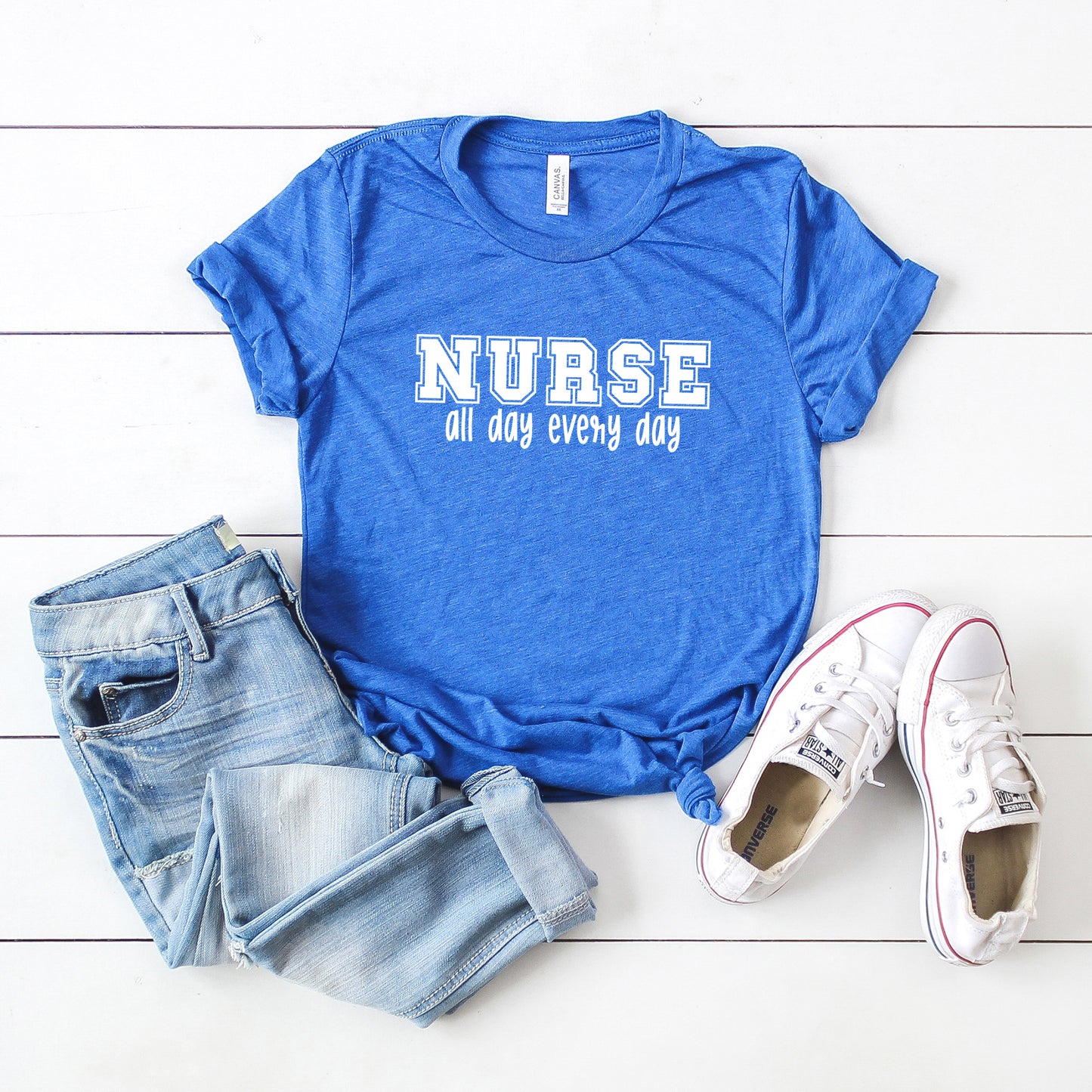Nurse All Day Every Day | Short Sleeve Graphic Tee