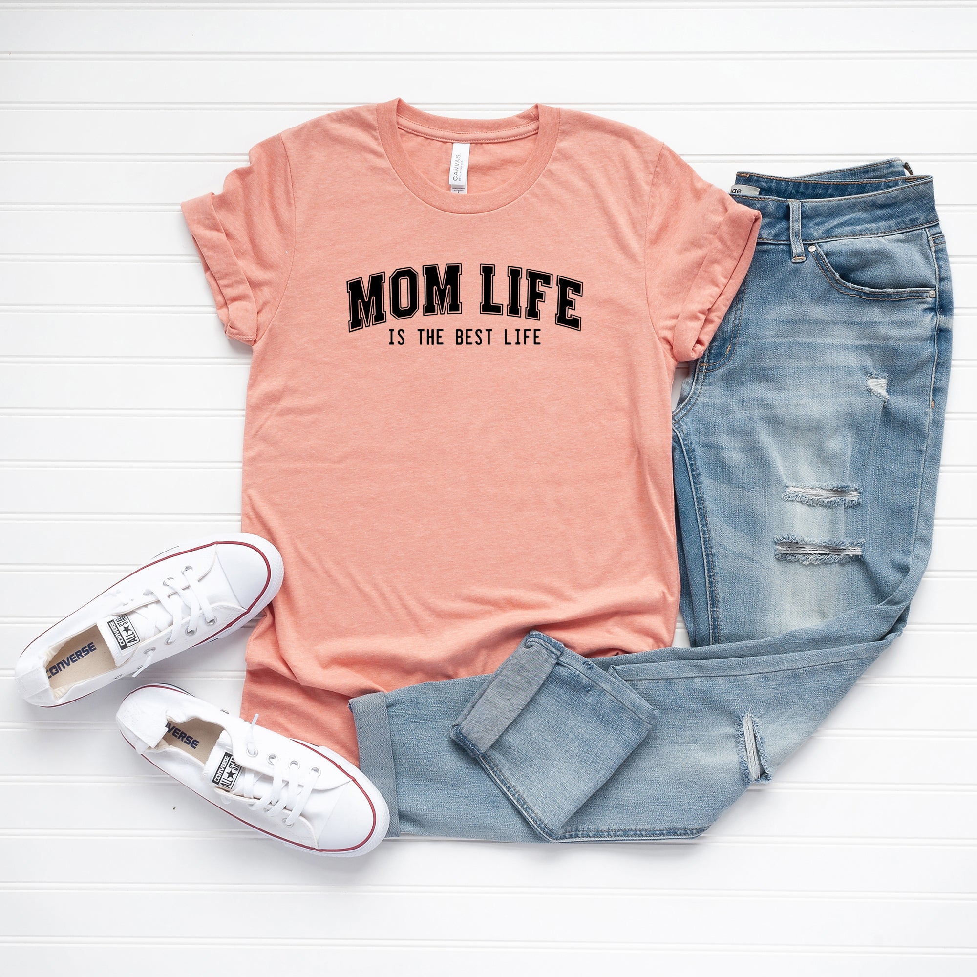 Varsity Mom Life | Short Sleeve Graphic Tee