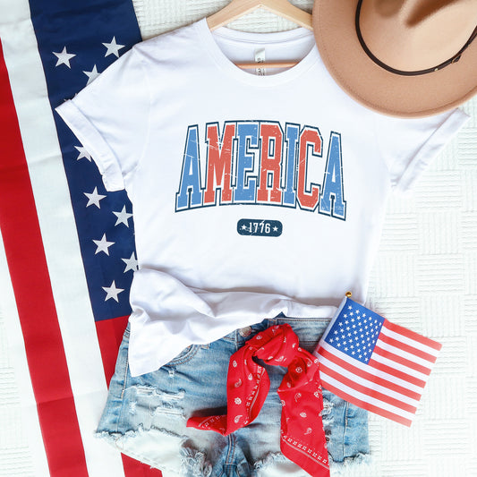 America 1776 Varsity | Short Sleeve Graphic Tee