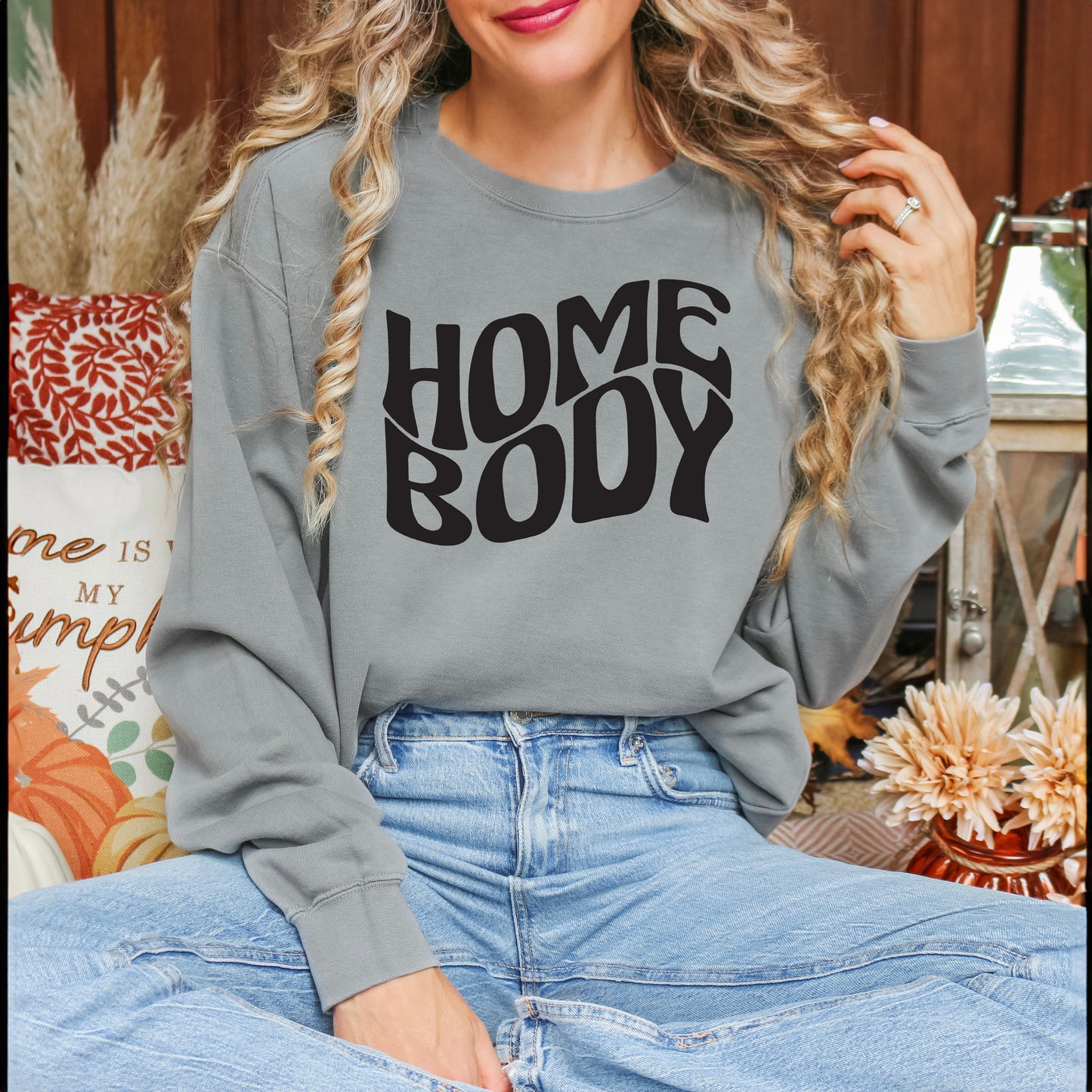 Homebody Wavy | Garment Dyed Sweatshirt