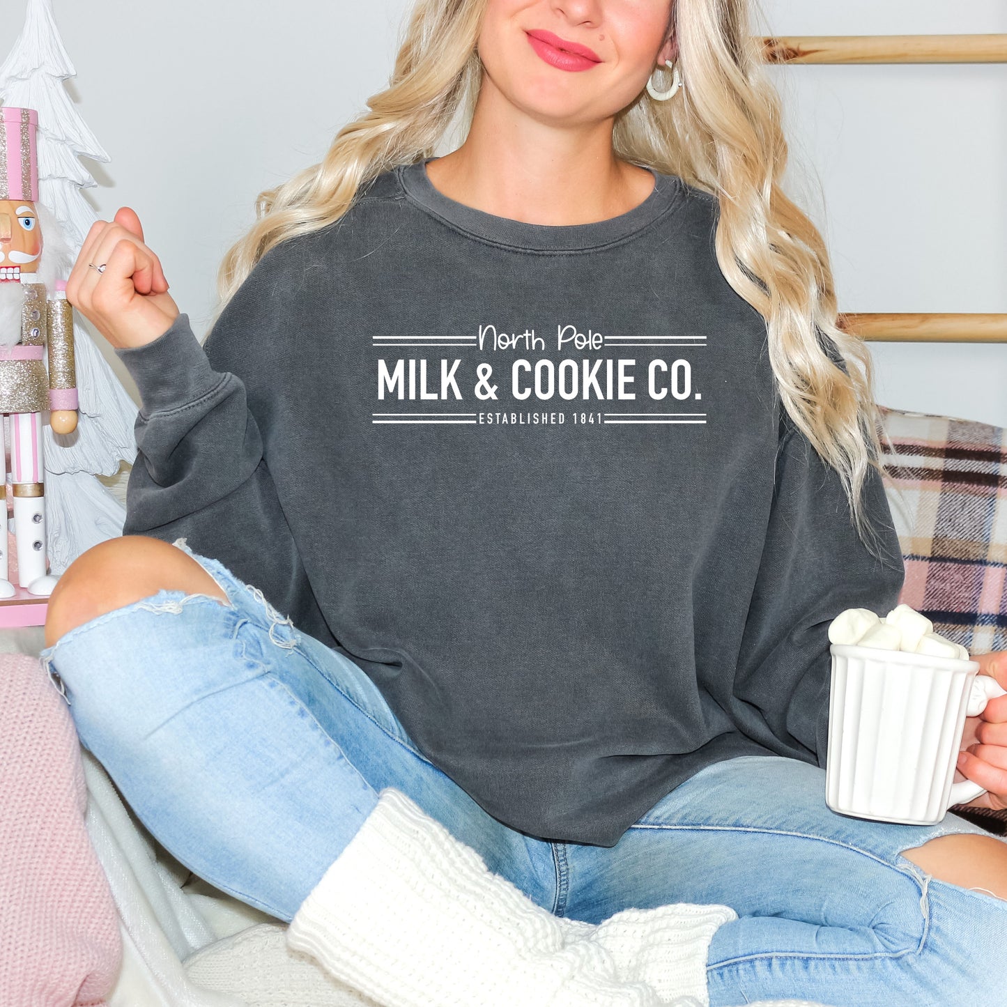 North Pole Milk And Cookie Co.  |  Garment Dyed Sweatshirt