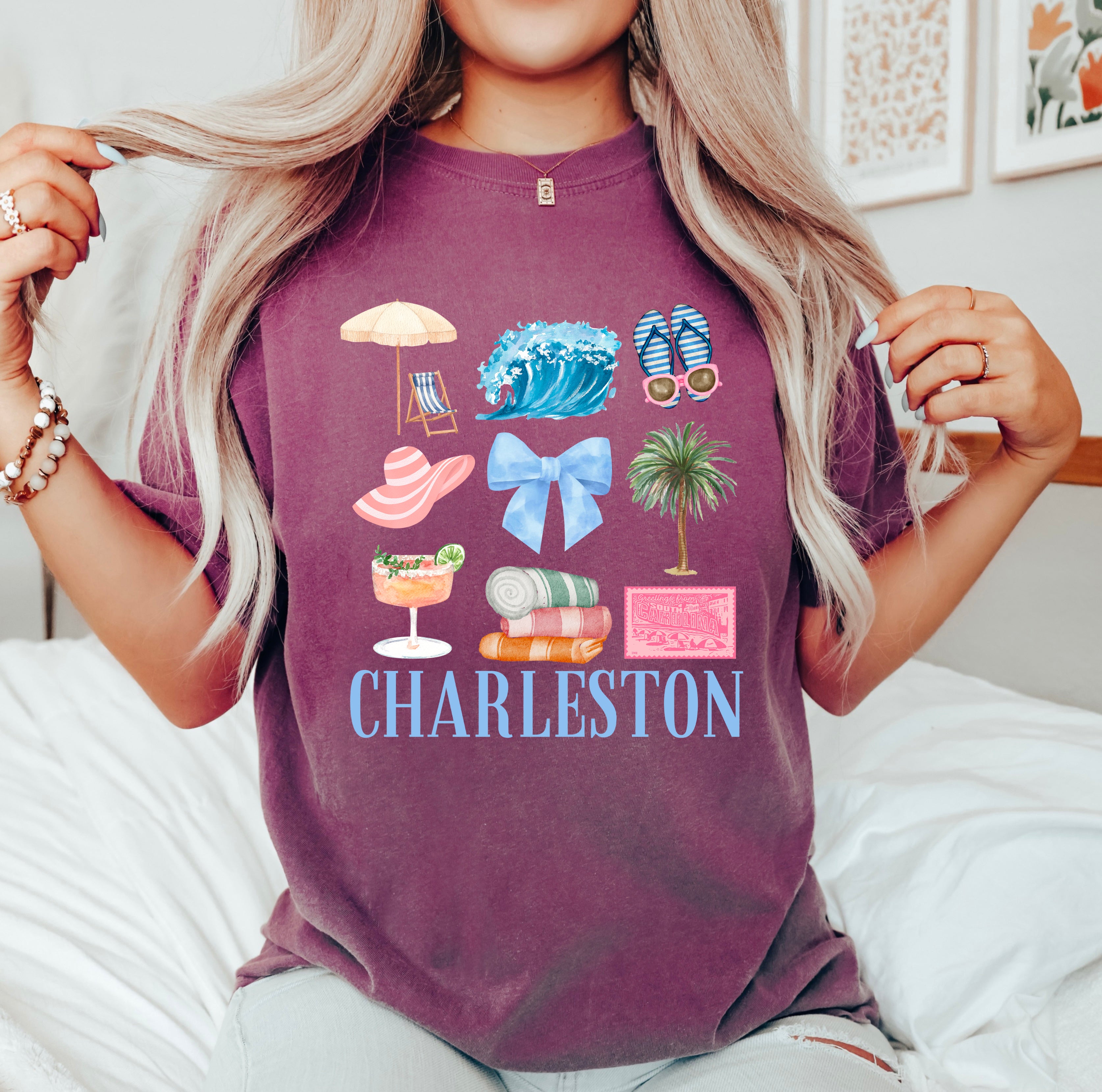 Coquette Charleston Chart | Garment Dyed Tee