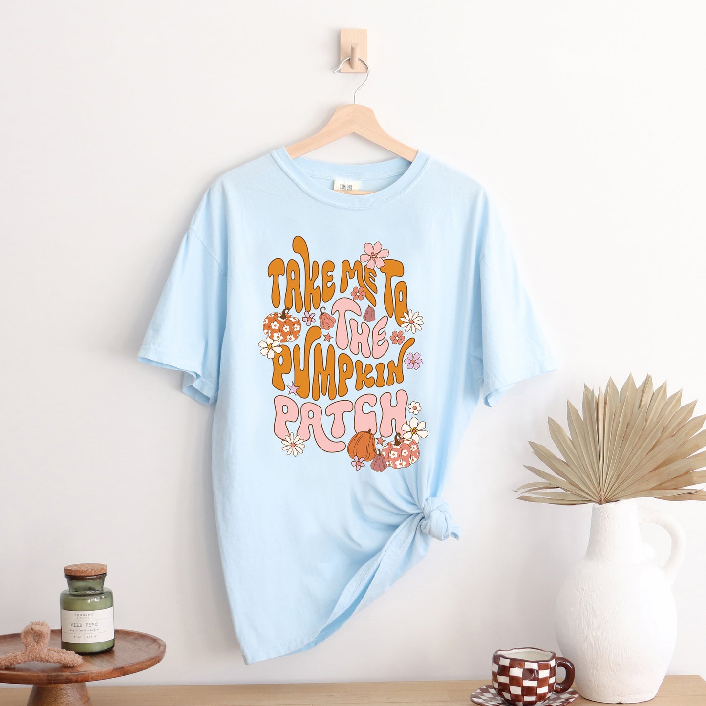 Take Me To The Pumpkin Patch Flowers | Garment Dyed Tee